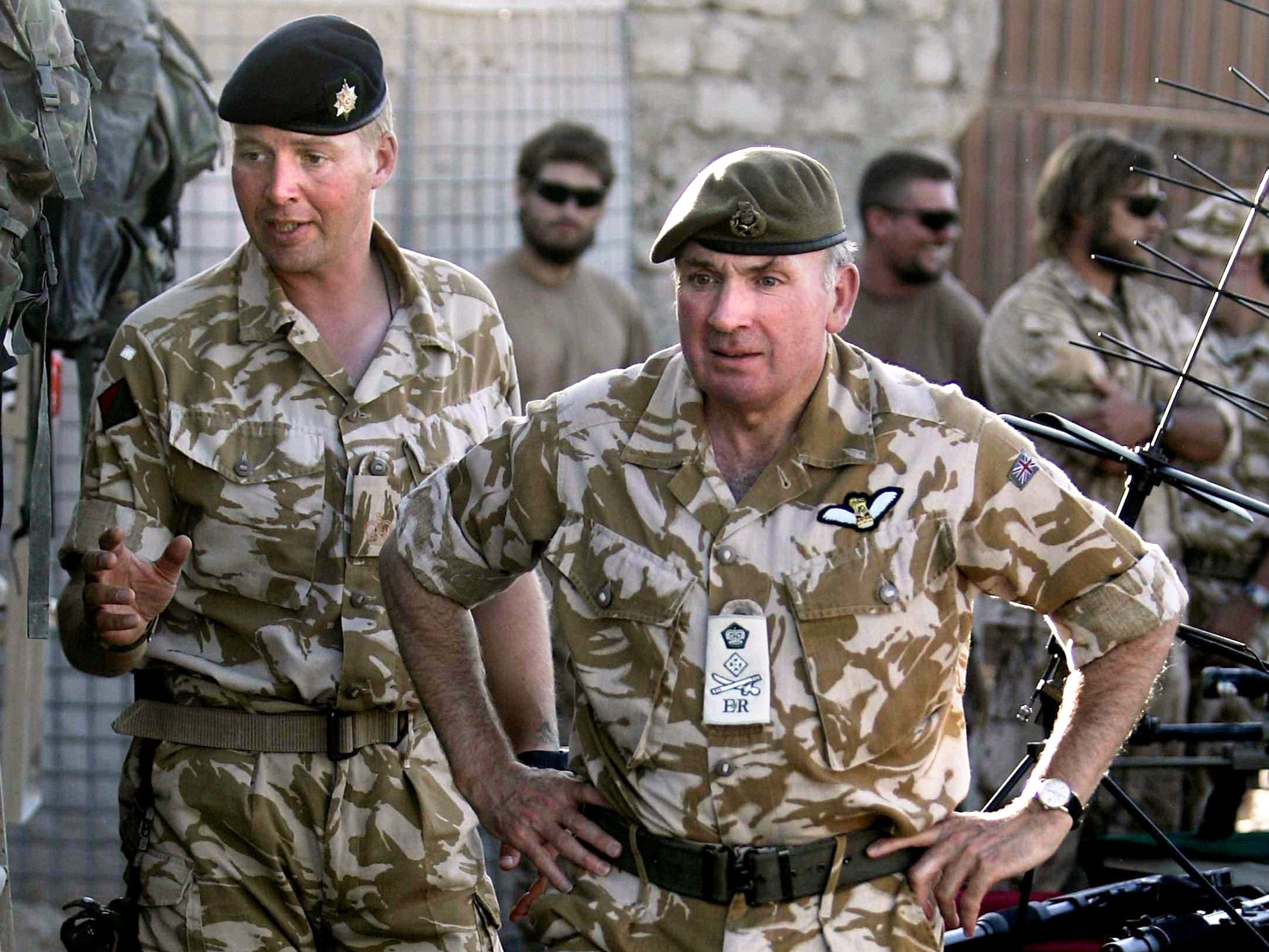 Sir Richard Dannatt (right) in Afghanistan in 2007