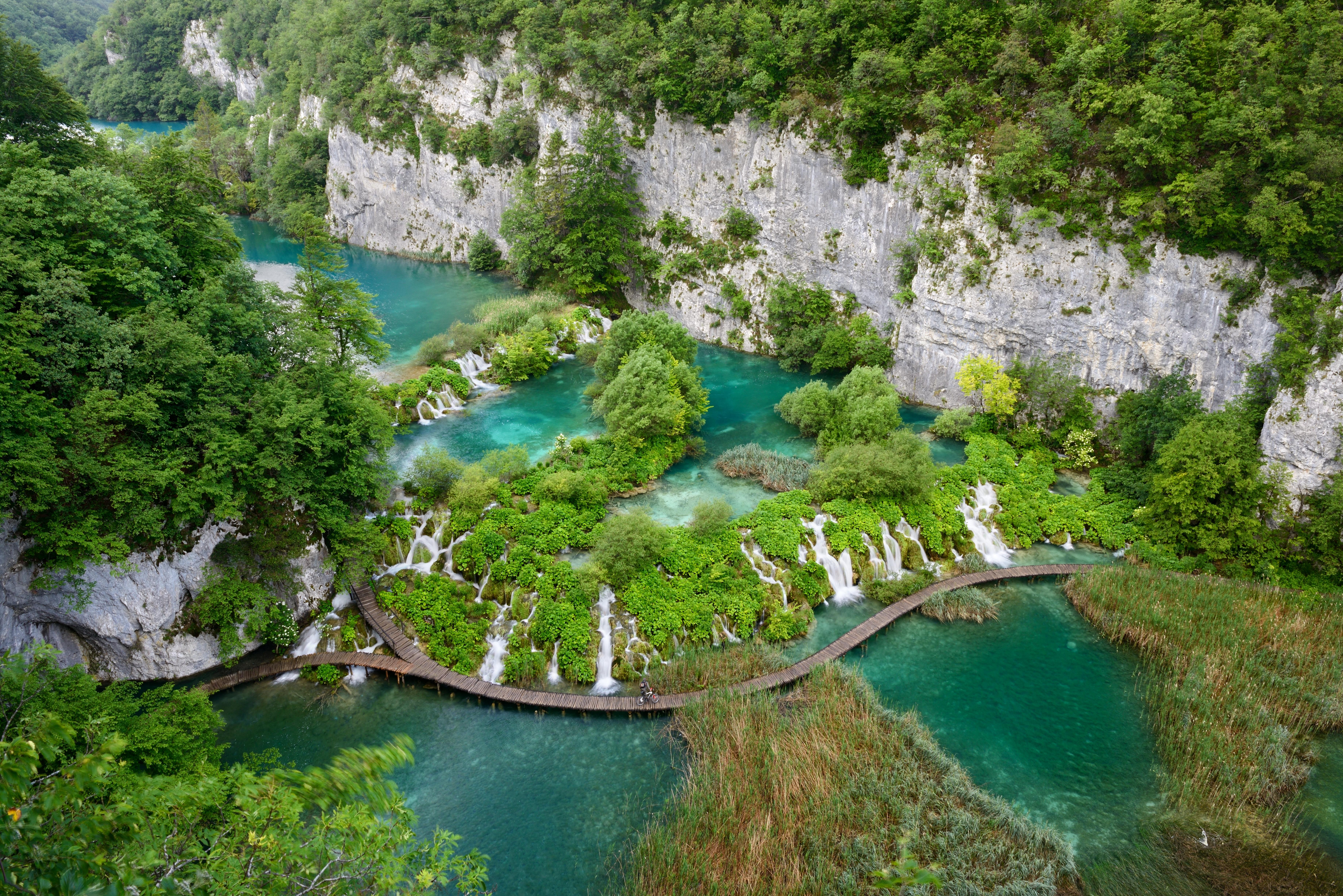 Plitvice Lakes National Park is a stunning collection of 16 named lakes and countless waterfalls