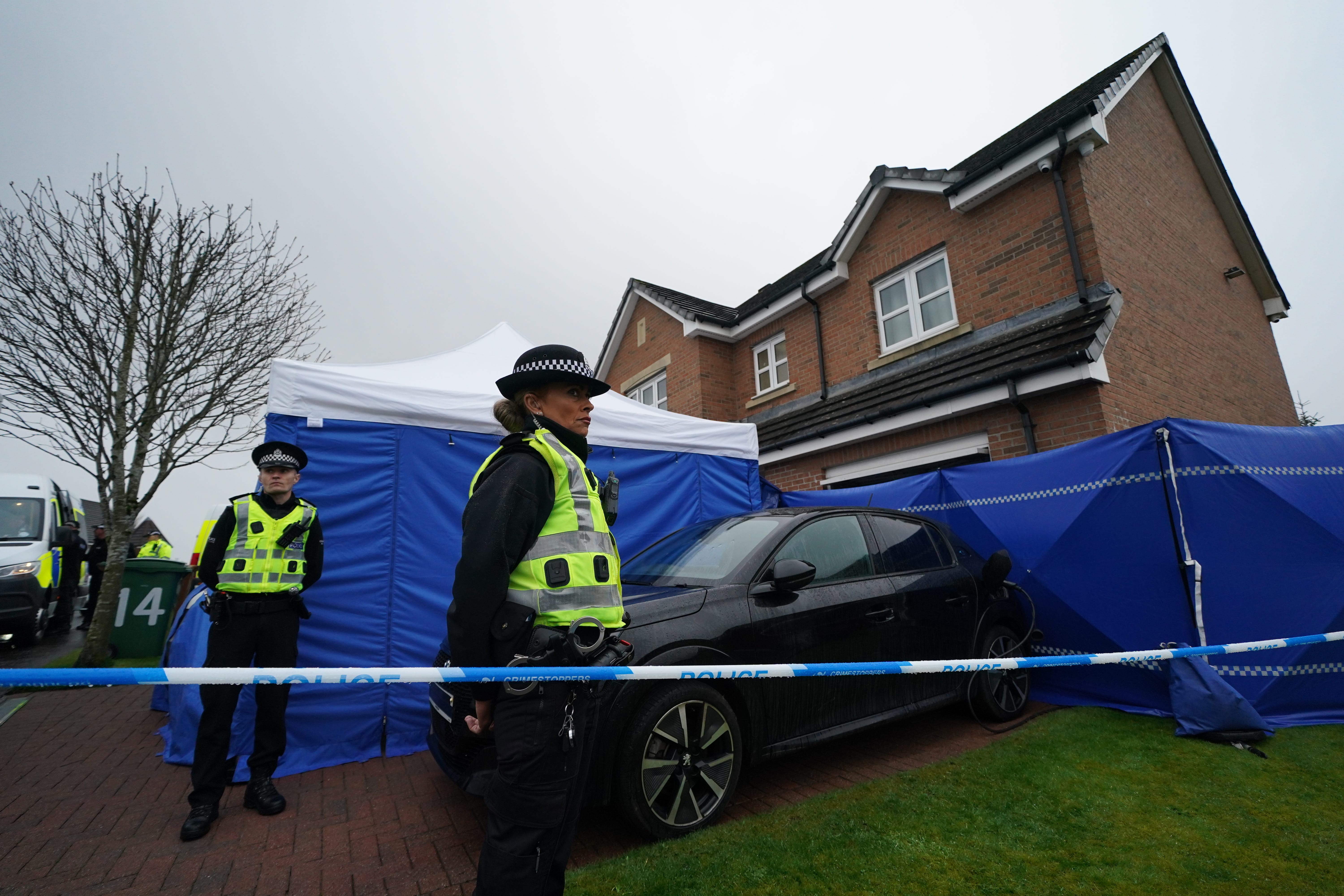 The couple’s home was searched last year (Andrew Milligan/PA)