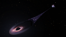 ‘Runaway’ black hole tearing through the universe leaving ‘trail of stars’ like nothing ever seen