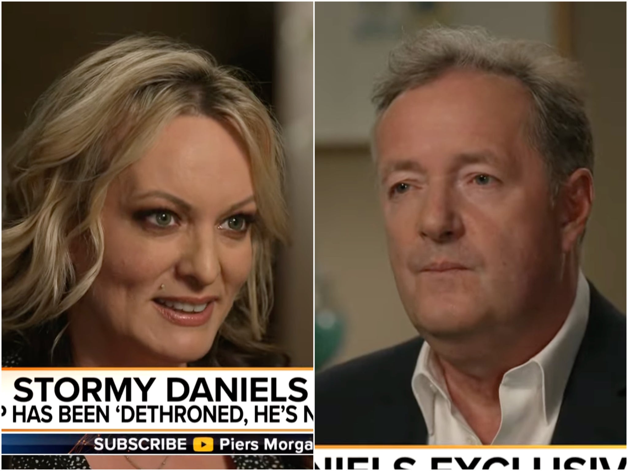 Stormy Daniels interviewed by Piers Morgan