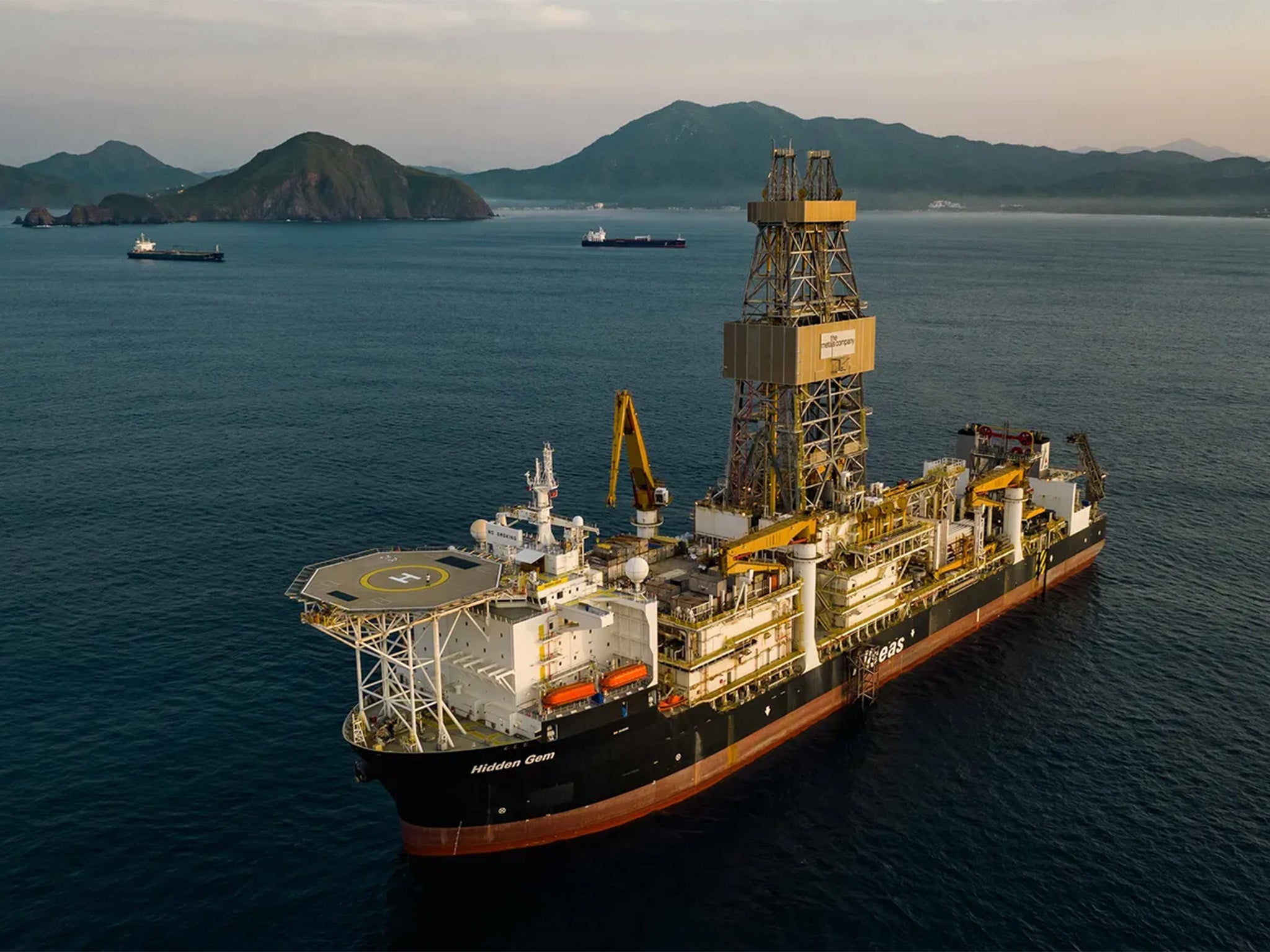 Hidden Gem, a deep-sea mining vessel used by the Metals Company