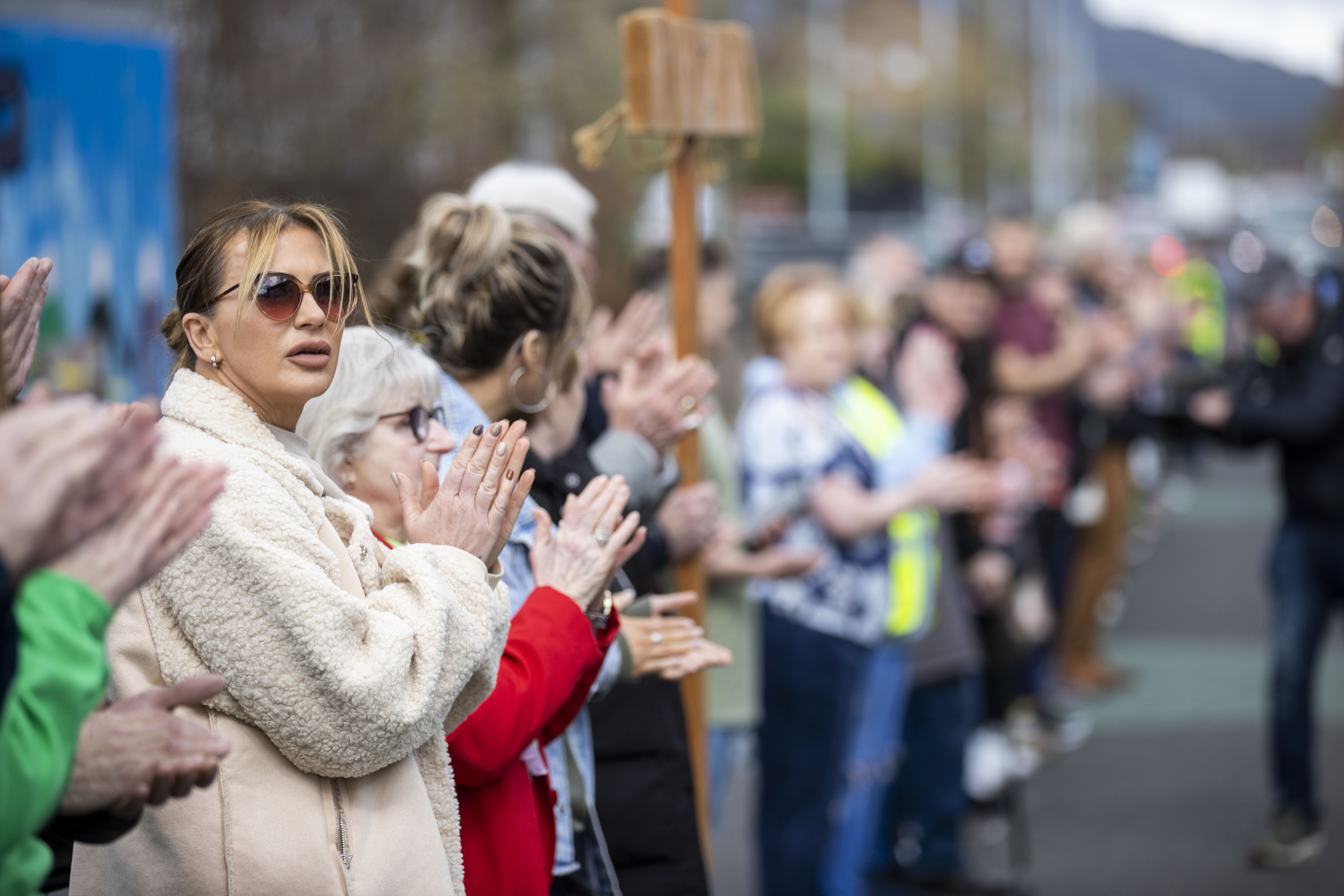 People applauding after taking part in the event (Liam McBurney/PA)