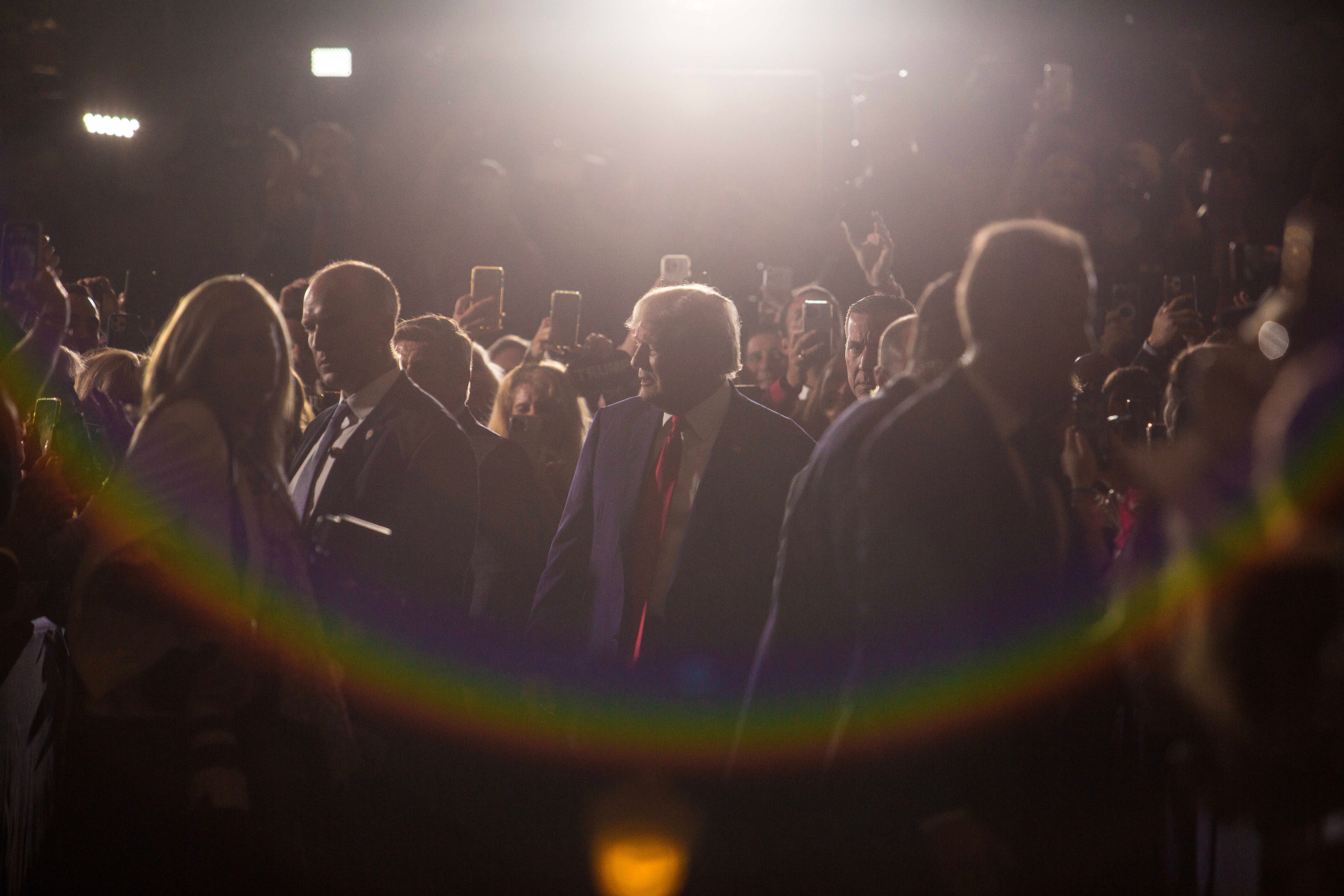 Trump at his Mar-a-Lago estate in Florida where he delivered remarks after his court appearance last Tuesday