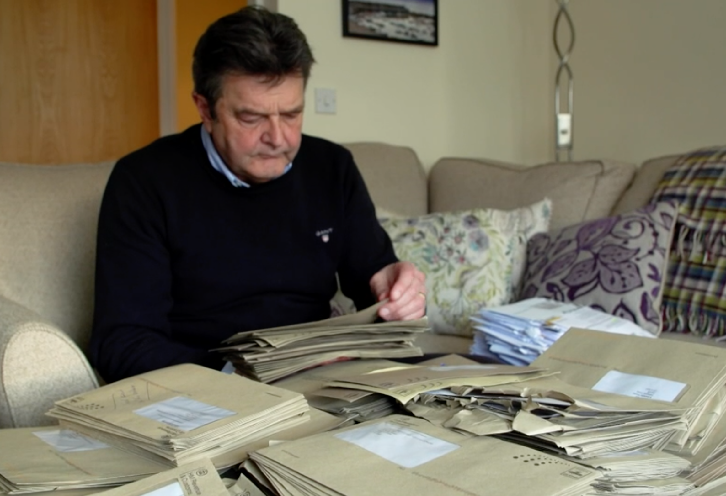 Dylan Davies contacted BBC Wales’s X-Ray show for help with the mountain of wrongly-addressed tax bills