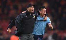 Burnley celebrate promotion back to Premier League at first attempt