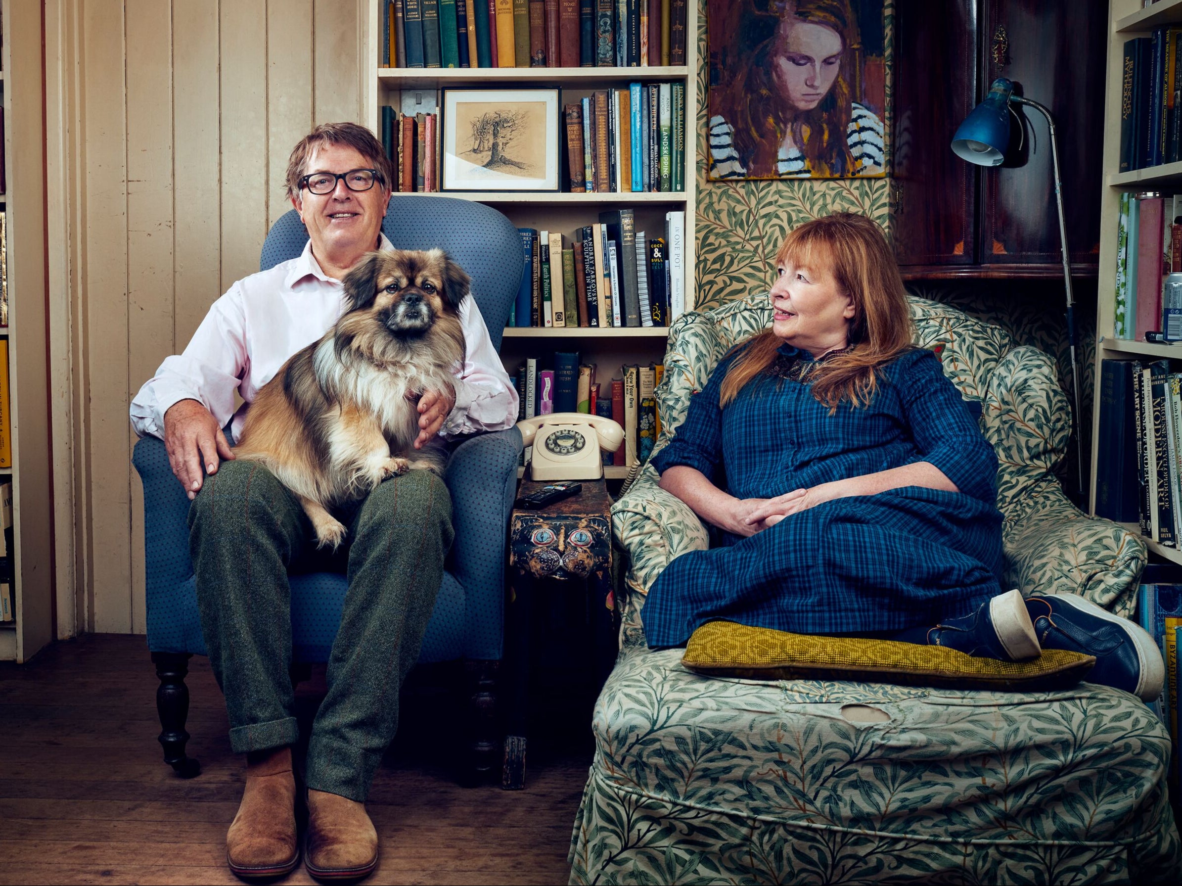 Wiltshire couple Giles Wood and Mary Killen on ‘Gogglebox’