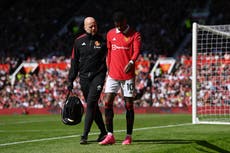 Marcus Rashford suffers injury in Man United win over Everton