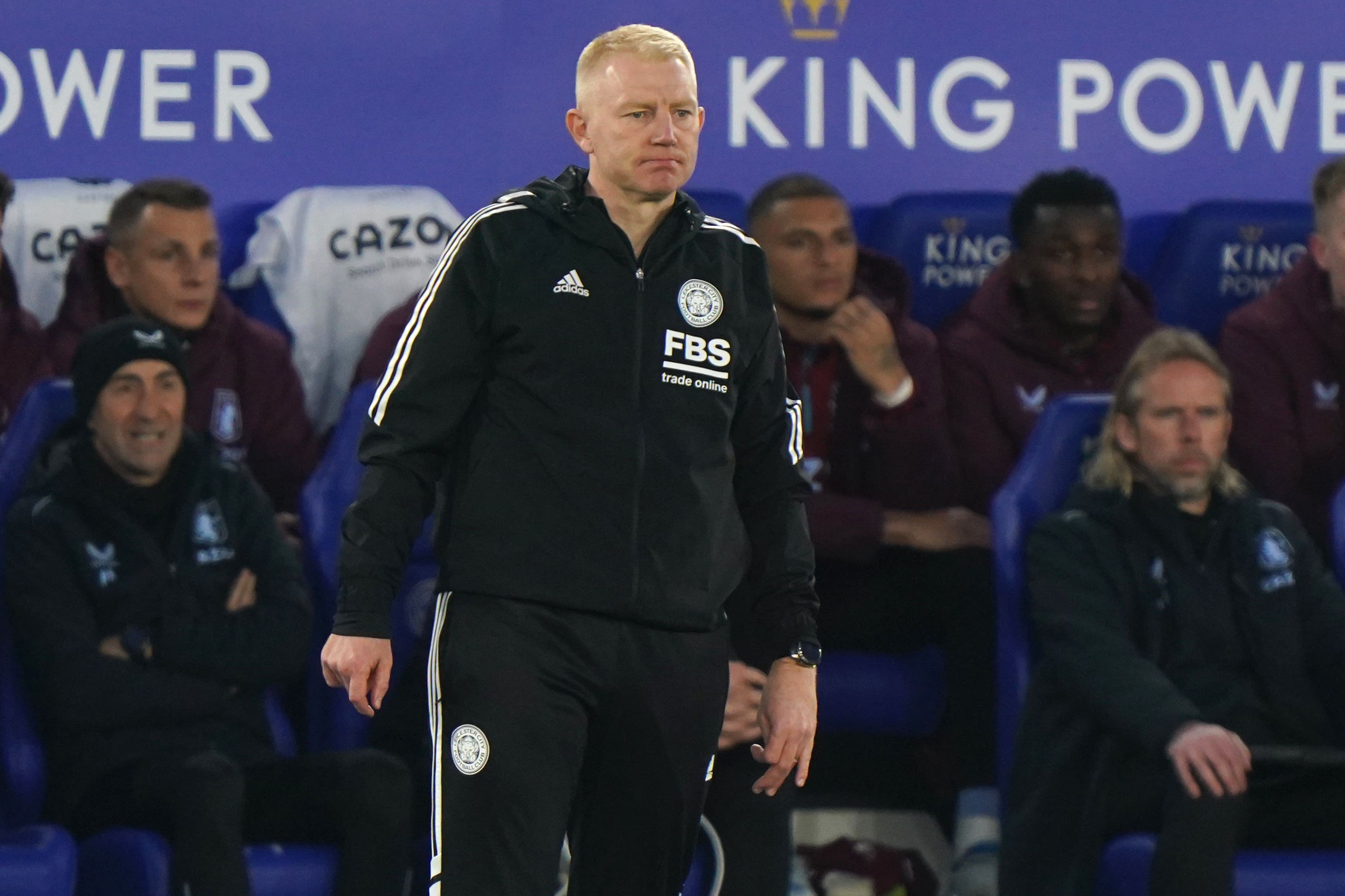 Leicester caretaker manager Adam Sadler is only focused on the team with reports linking Jesse Marsch with the job (Tim Goode/PA)