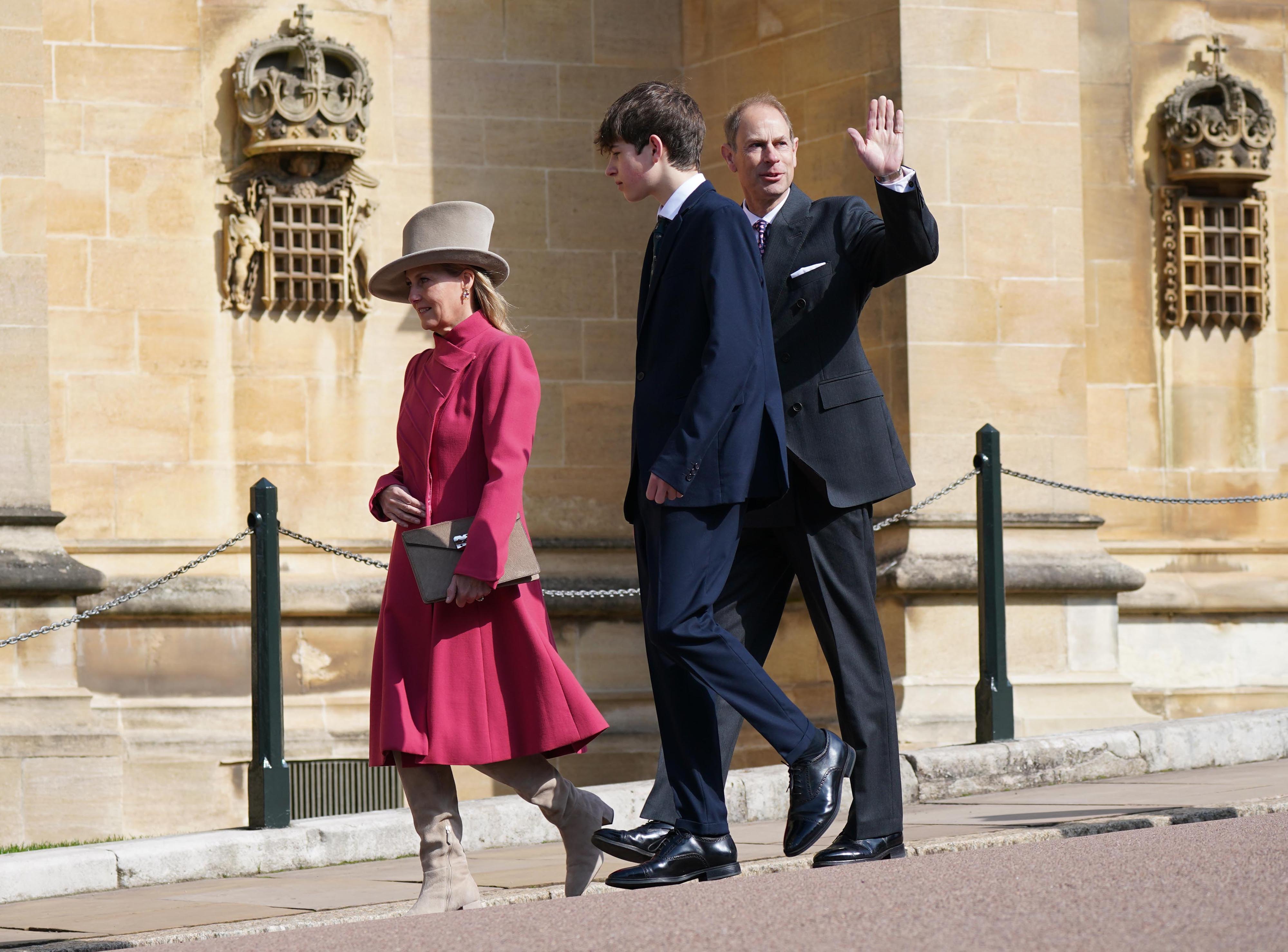 Sophie, Duchess of Edinburgh, James, Earl of Wessex and Prince Edward, Duke of Edinburgh