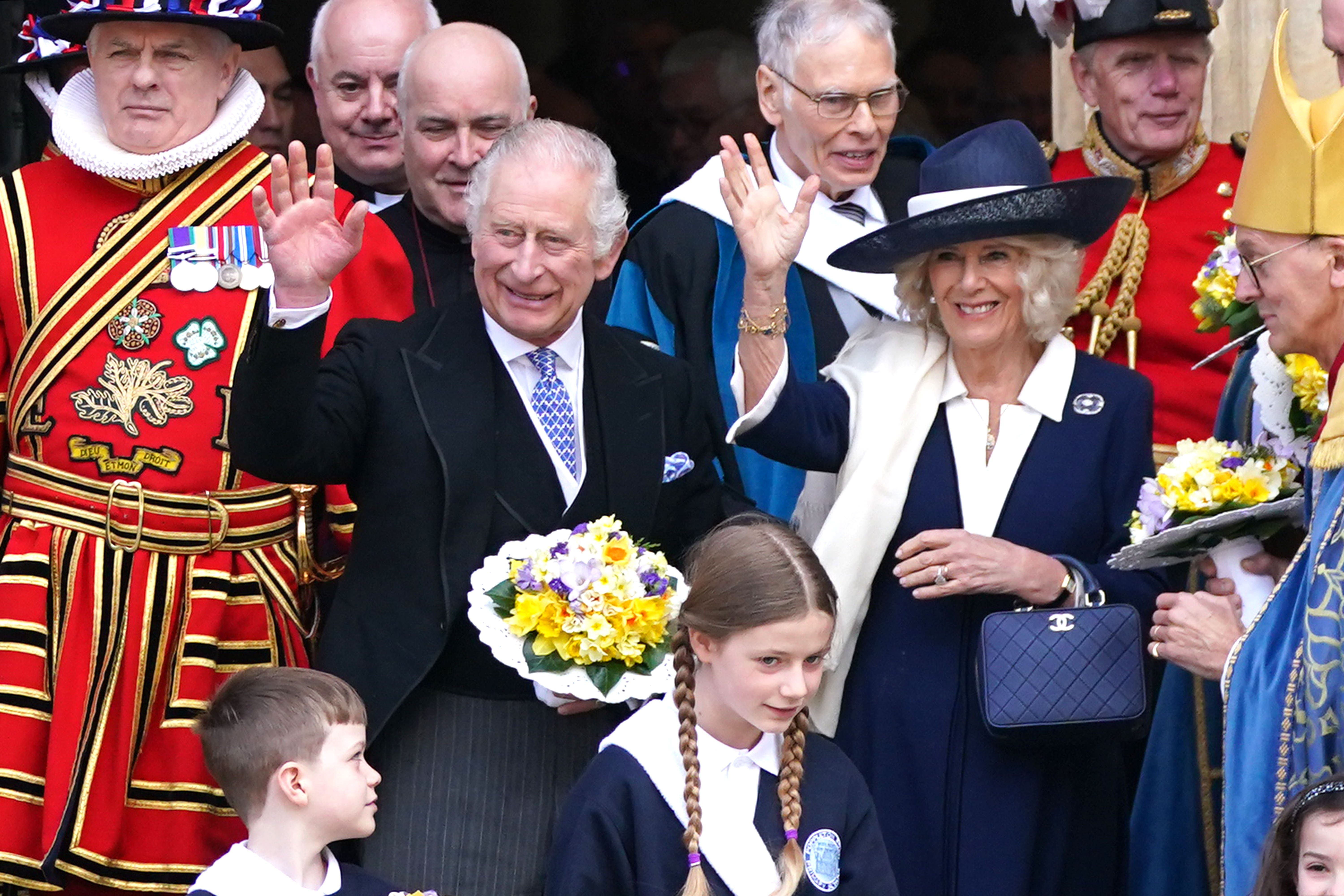 The King and the Queen Consort (Owen Humphreys/PA)