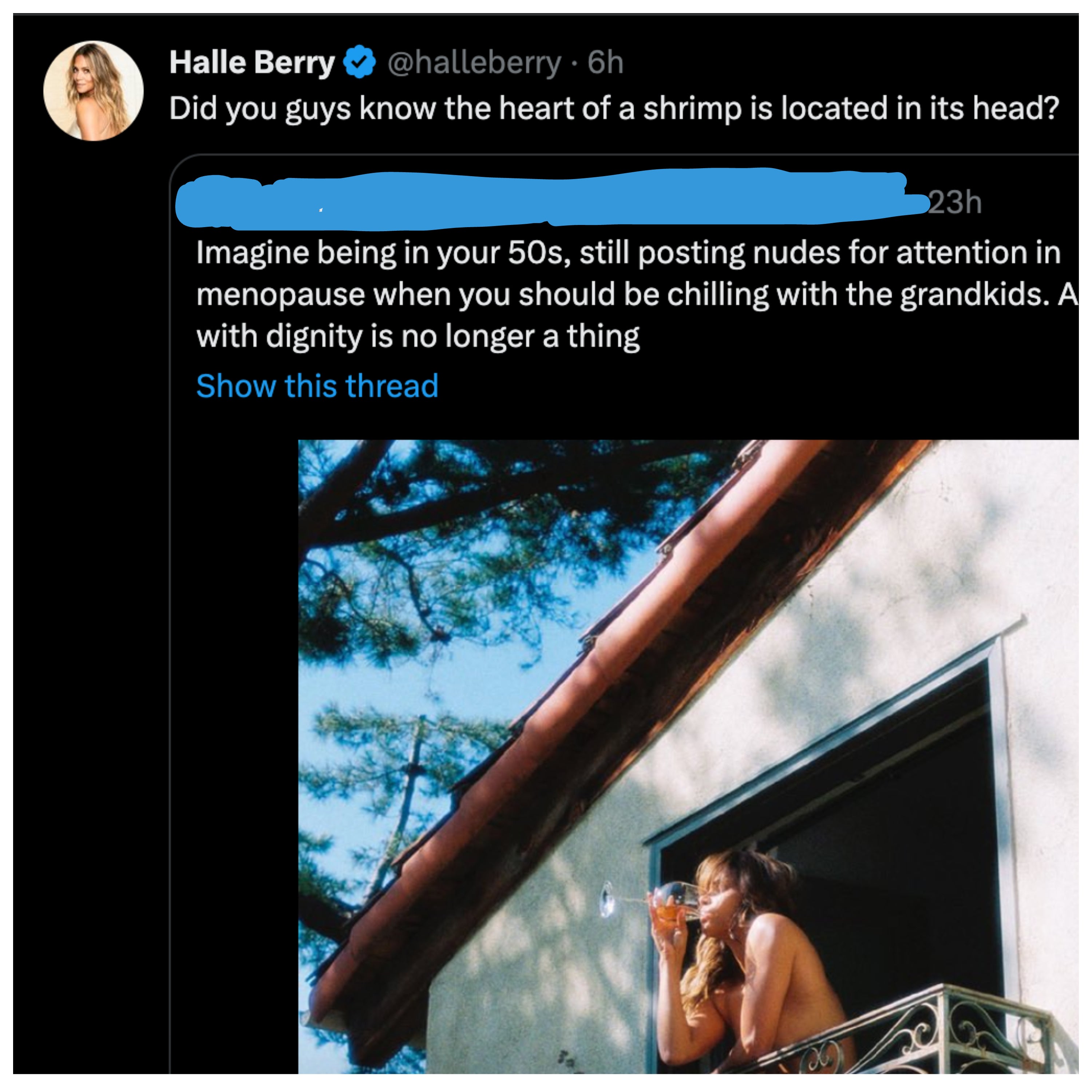 Halle Berry shut down a troll on social media