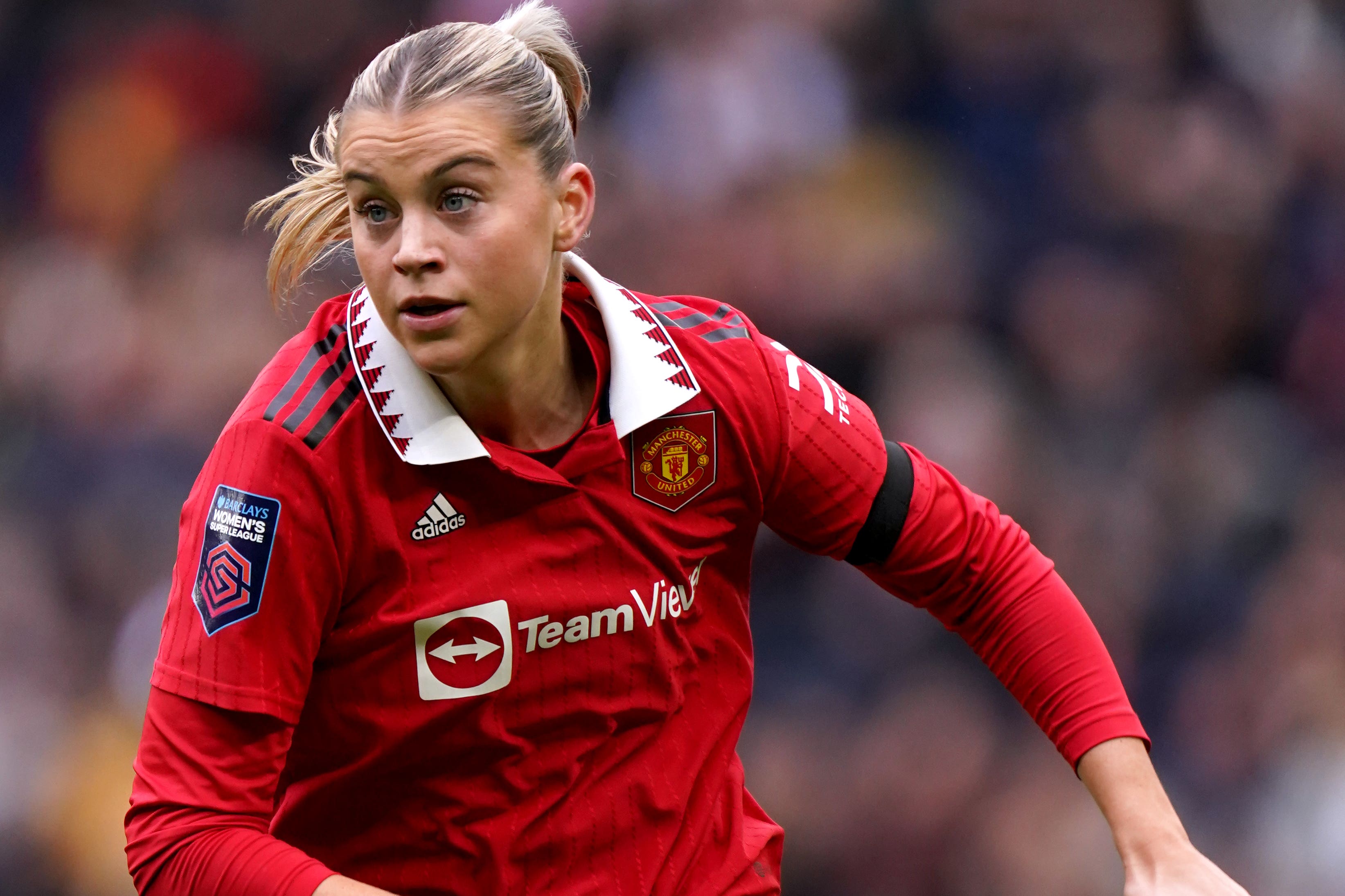 Alessia Russo’s contract at Manchester United expires in the summer (John Walton/PA)