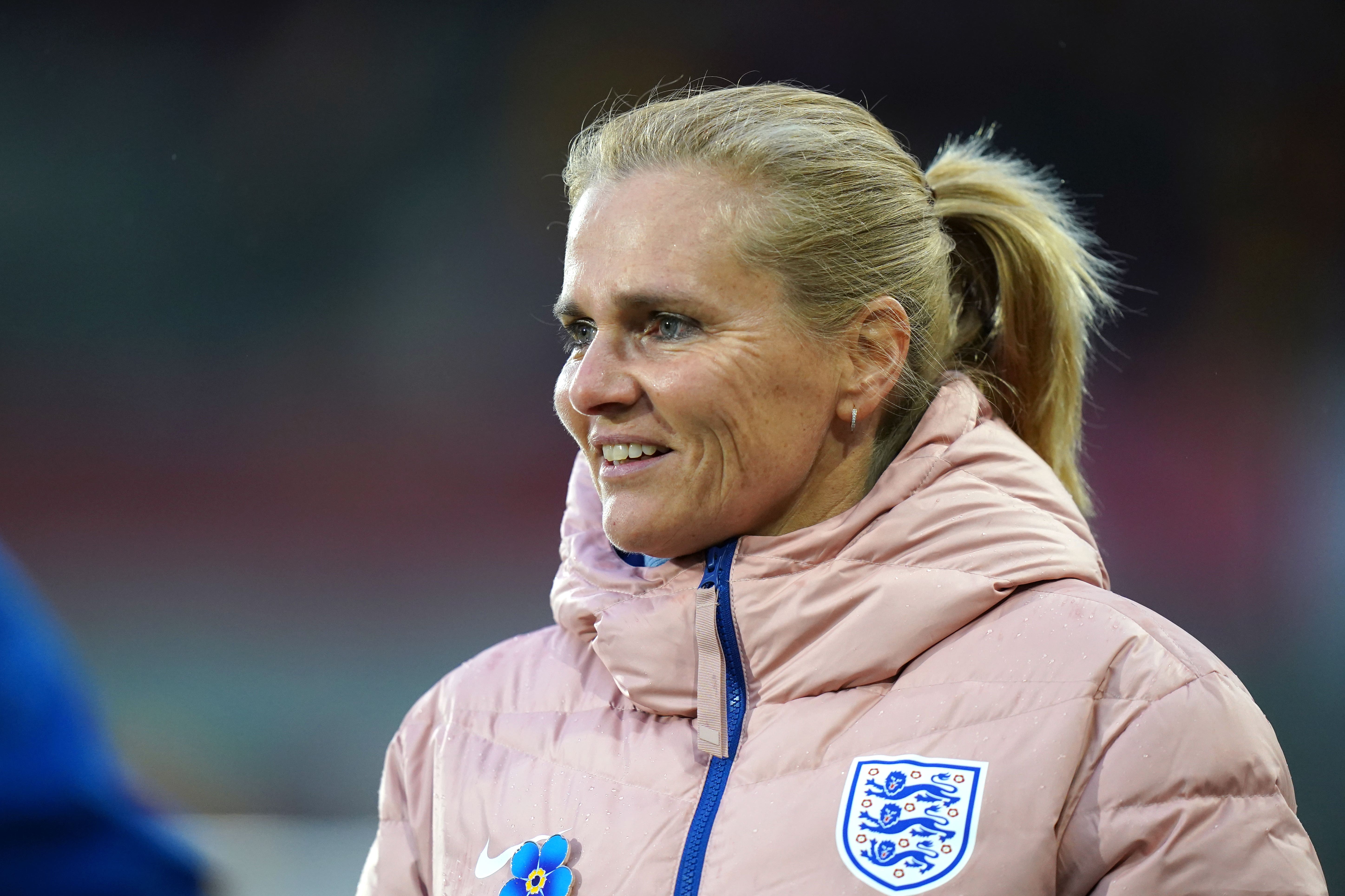 England manager Sarina Wiegman before Tuesday’s friendly against Australia (Adam Davy/PA)