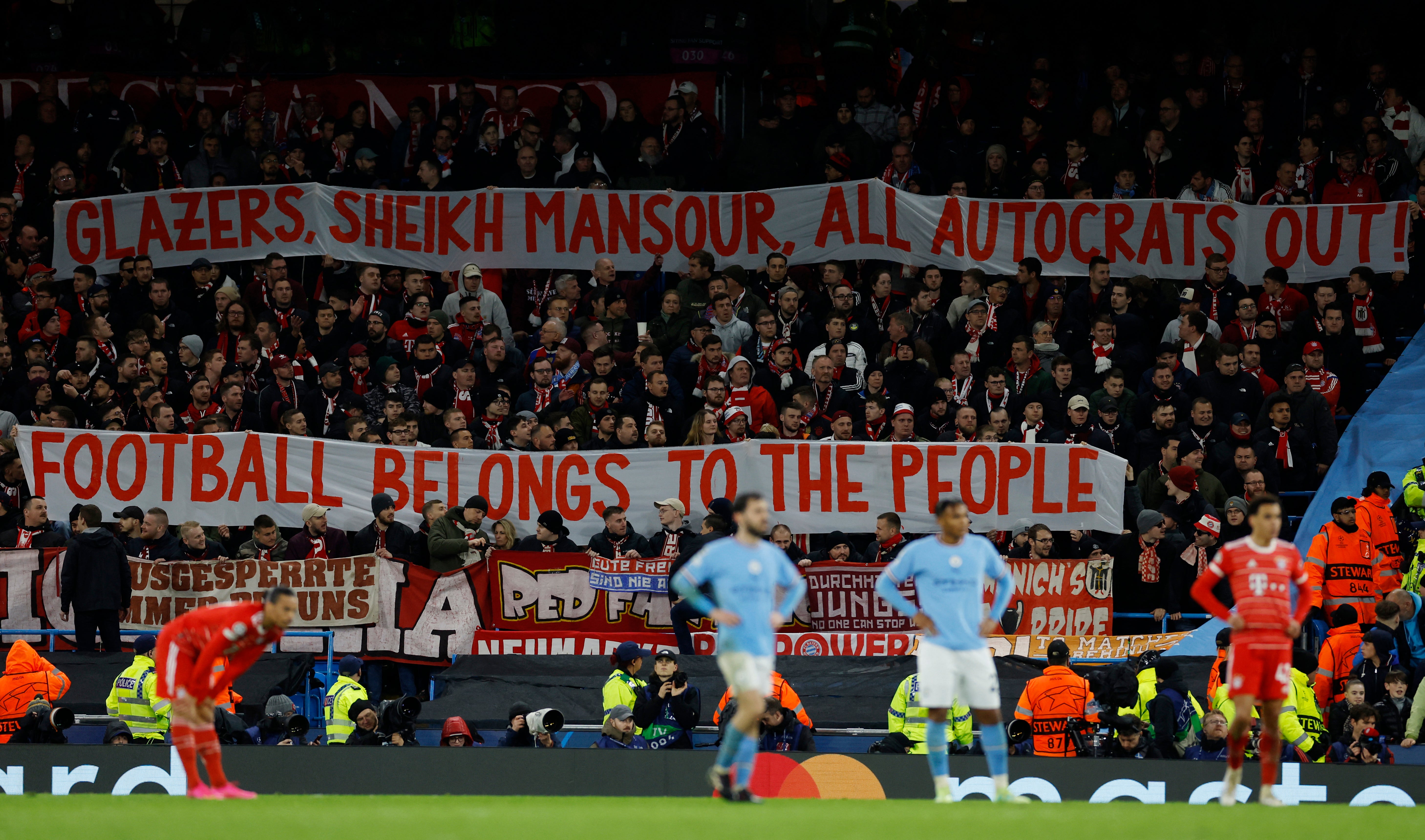 Bayern Munich fans protest against modern football ownership