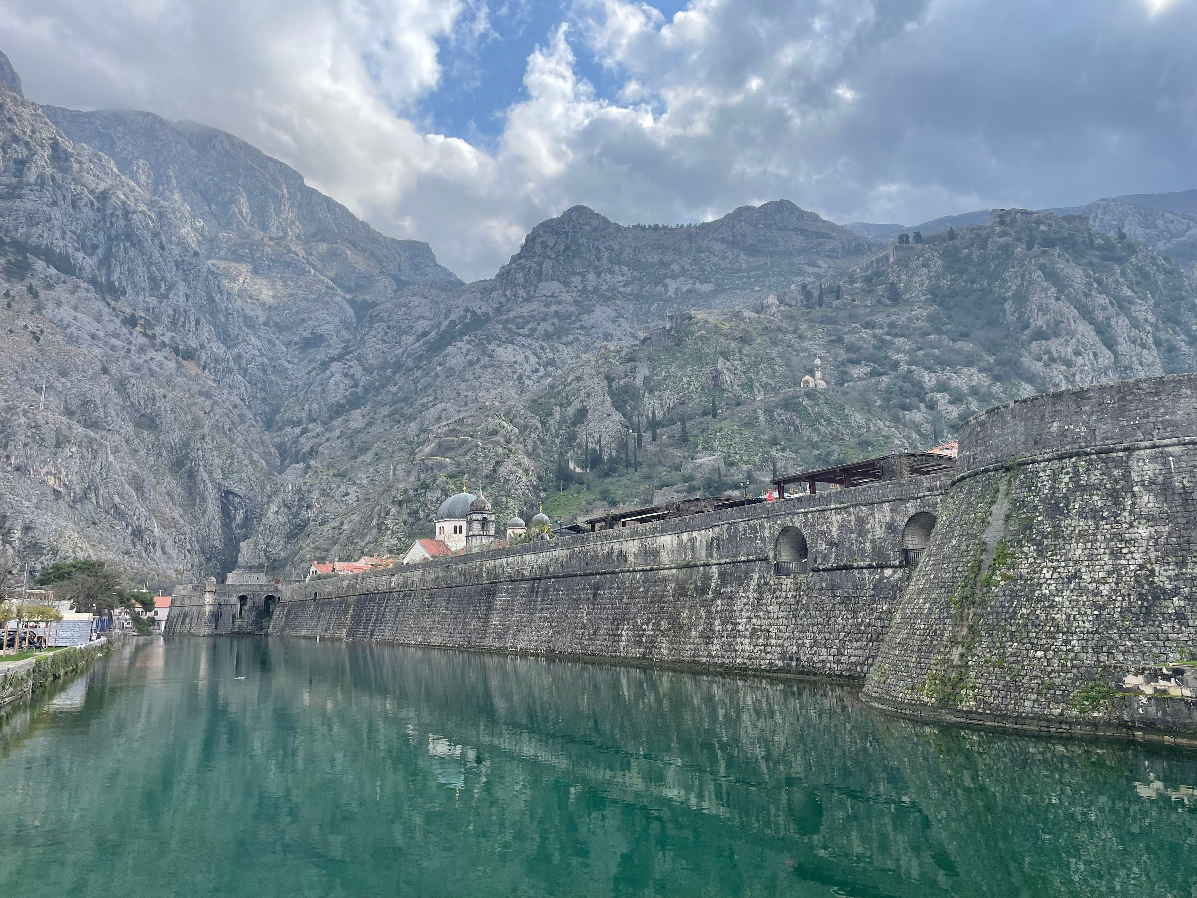 Kotor’s fortified walls, a remnant of Venetian rule