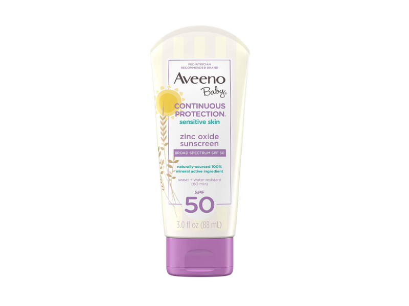 aveeno baby sensitive skin protection sun