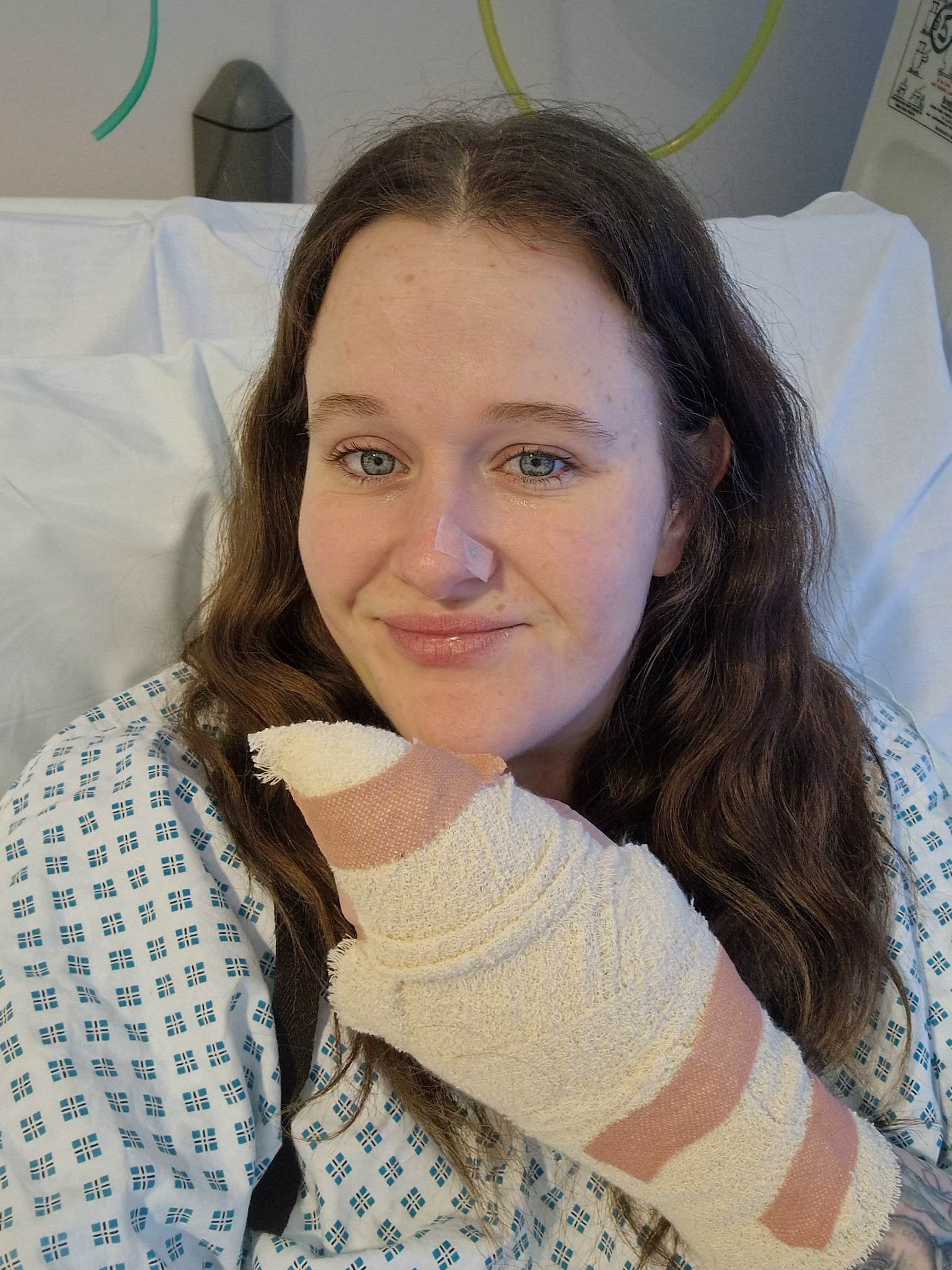 Mother-of-three Crystal Rudd couldn’t sleep from finger pain