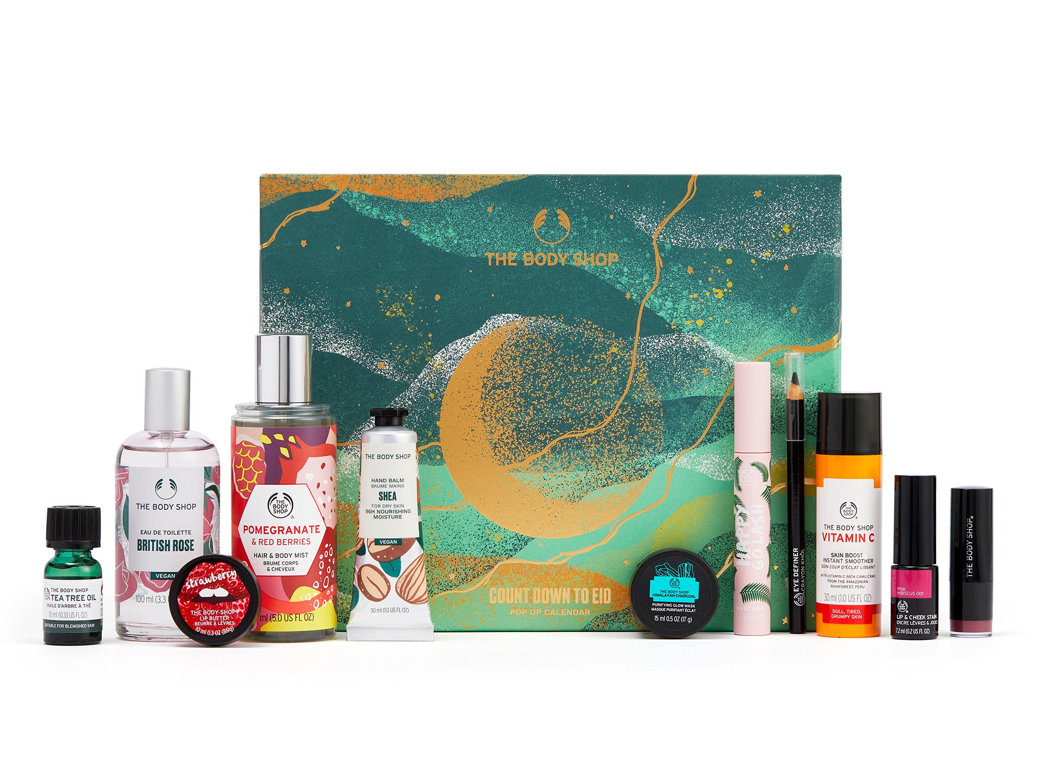 The Body Shop countdown to Eid pop up calendar