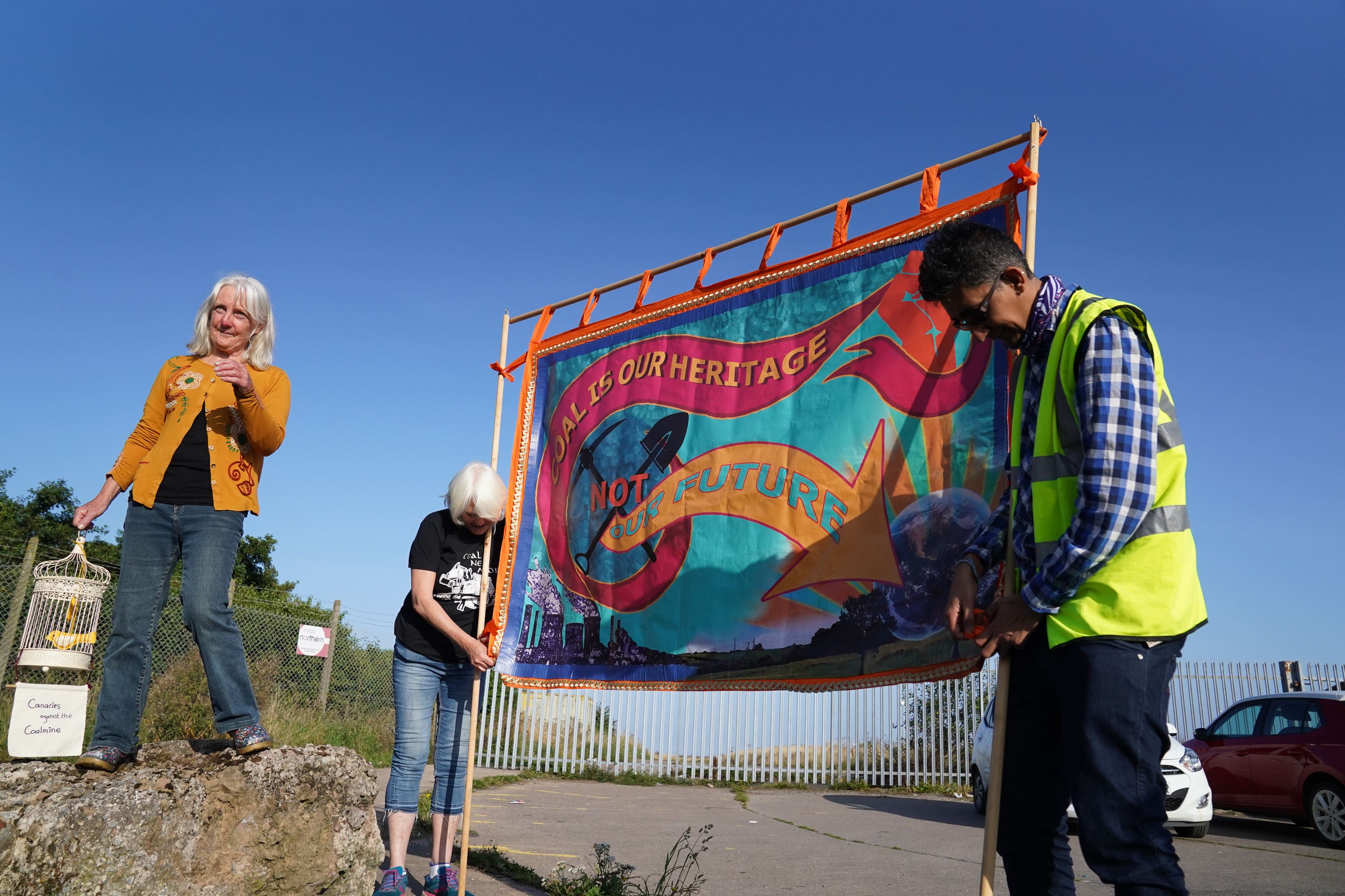 The proposed coal mine has received strong opposition from climate campaigners since the planning inquiry (Owen Humphreys/PA)