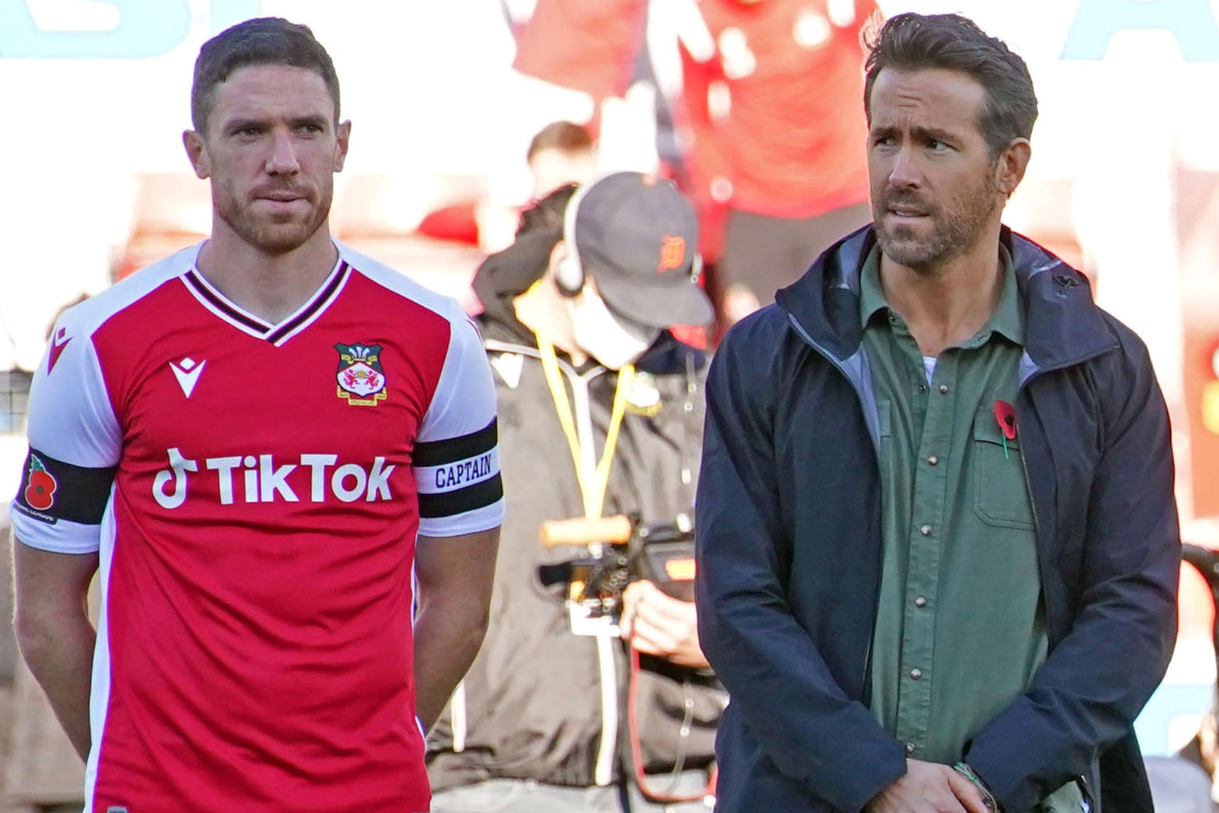 Ryan Reynolds and Ben Tozer (Peter Byrne/PA)