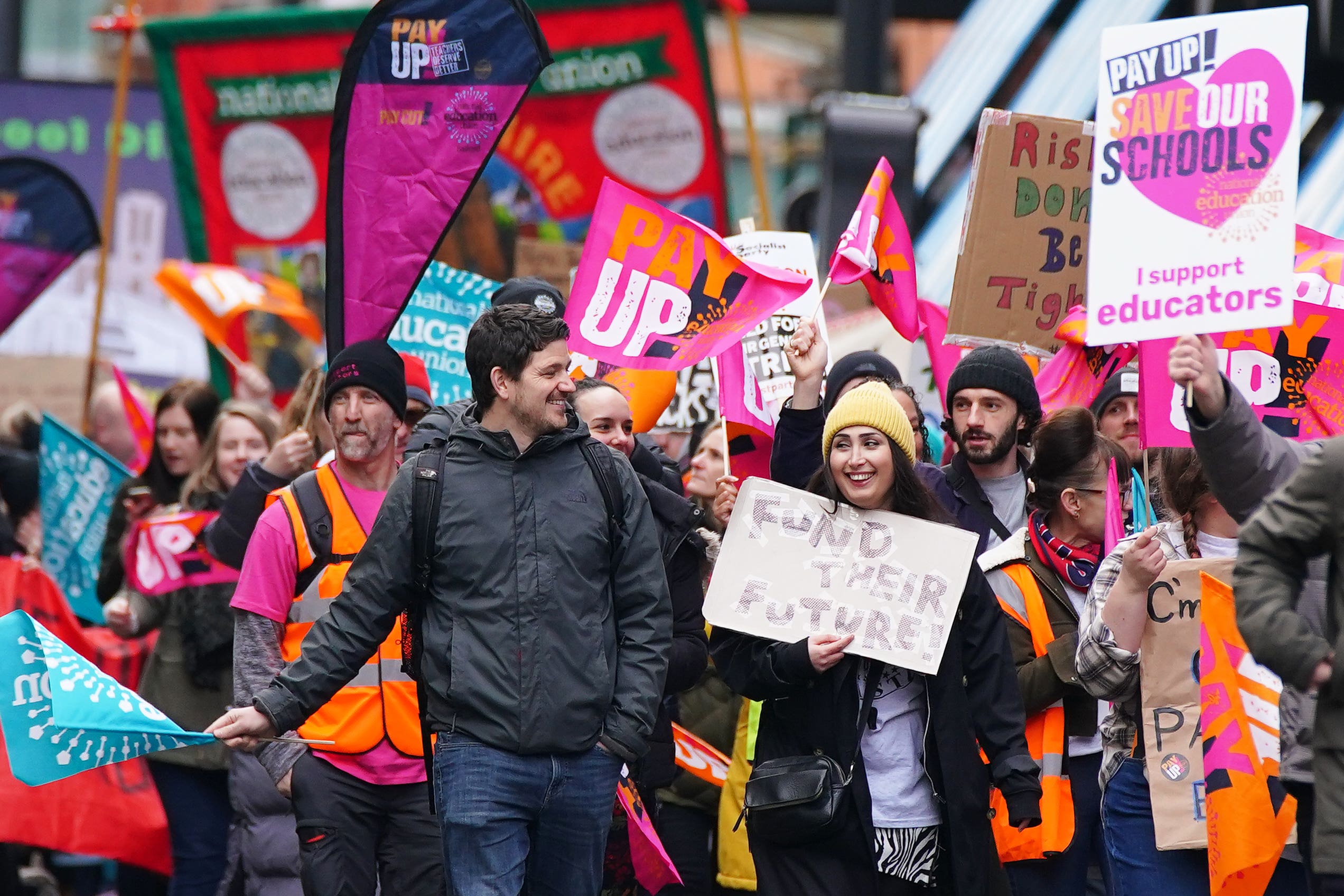 The UK’s economy showed no growth in February (Peter Byrne/PA)