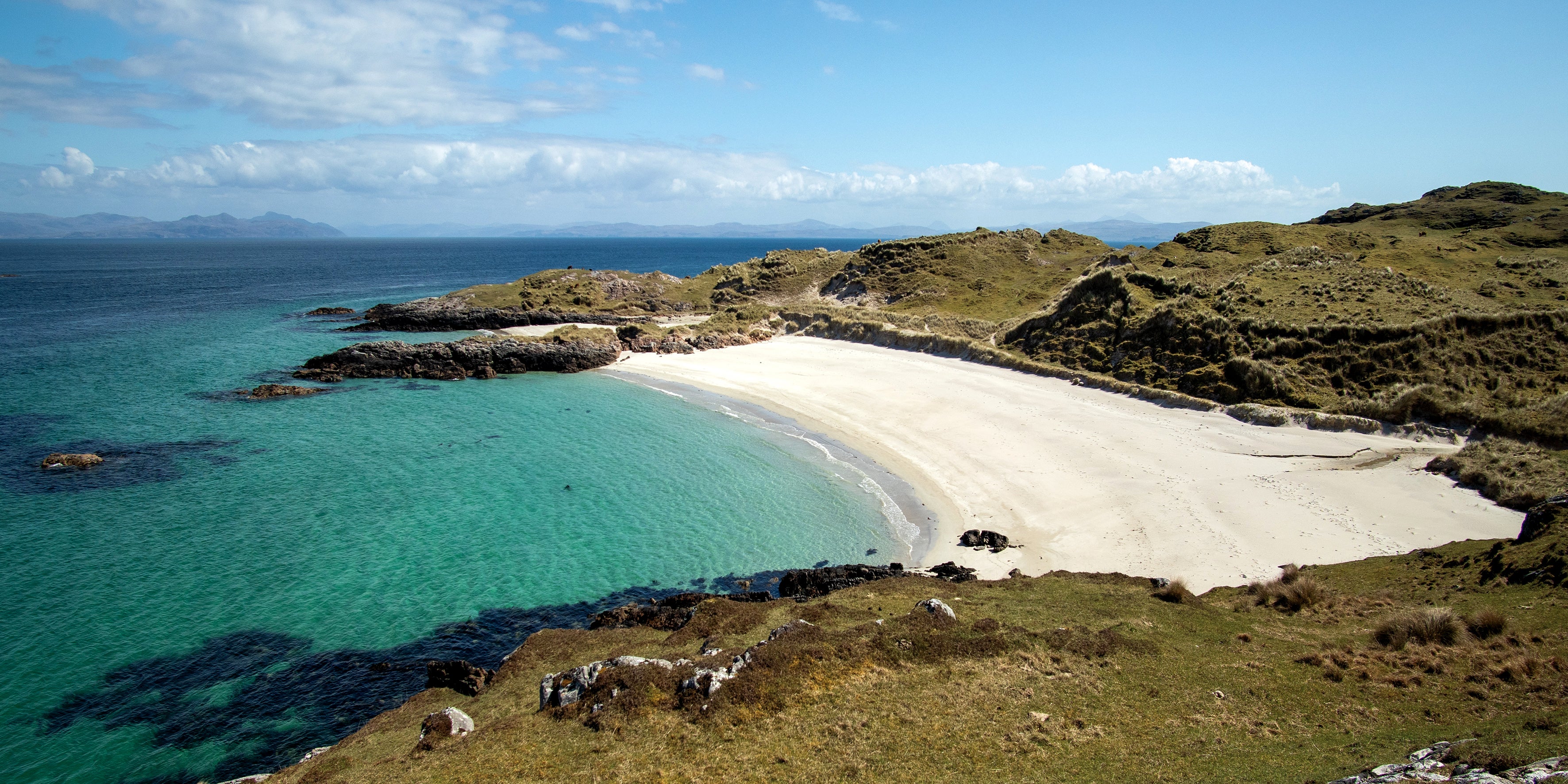 The isle of Coll is reached by ferry from Oban