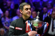 Ronnie O’Sullivan begins World Snooker Championship defence against Pang Junxu