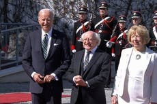 Biden visit – latest news: President’s Black and Tans gaffe ‘clearly referred to rugby’, says White House