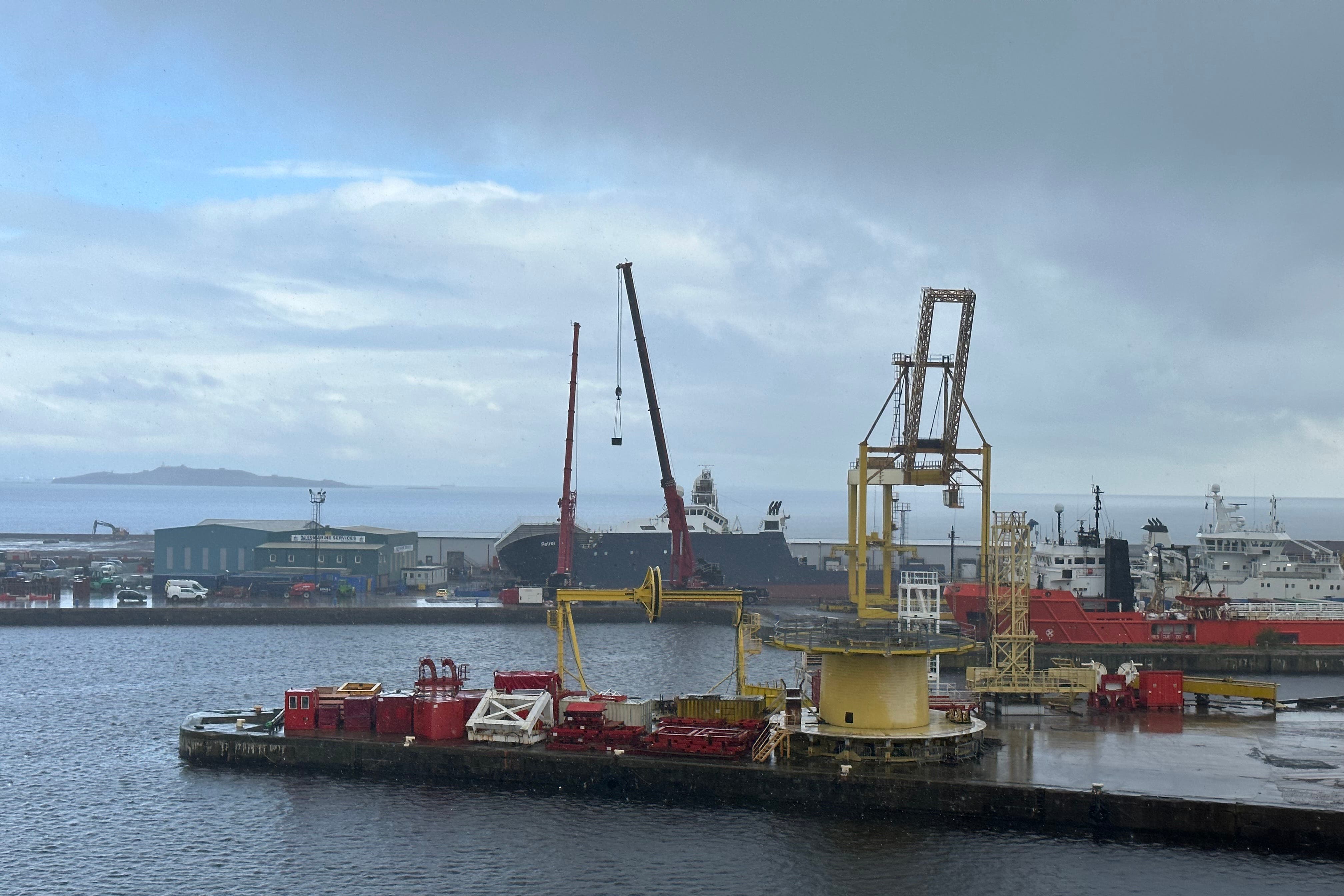 Investigations into why a vessel owned by the US Navy toppled over in the Imperial Dry Dock in Leith, Edinburgh, continue (Dan Barker/PA)