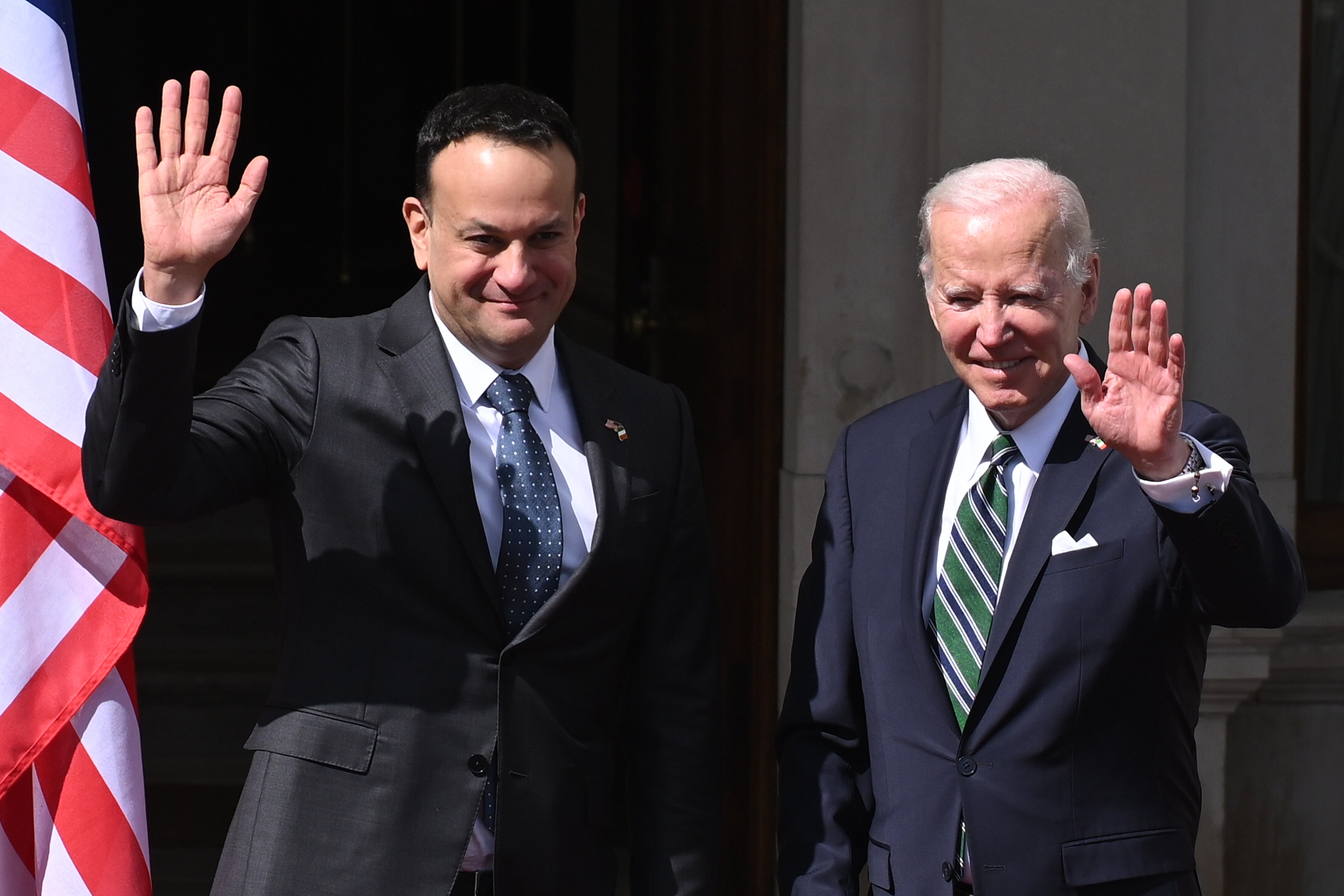 Biden and Varadkar at Farmleigh House