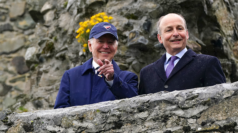 Joe Biden met Micheal Martin at Carlingford Castle on Wednesday