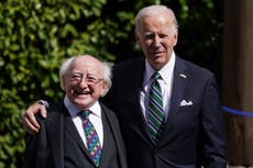 In Pictures: Busy day for Joe Biden as he continues trip to island of Ireland