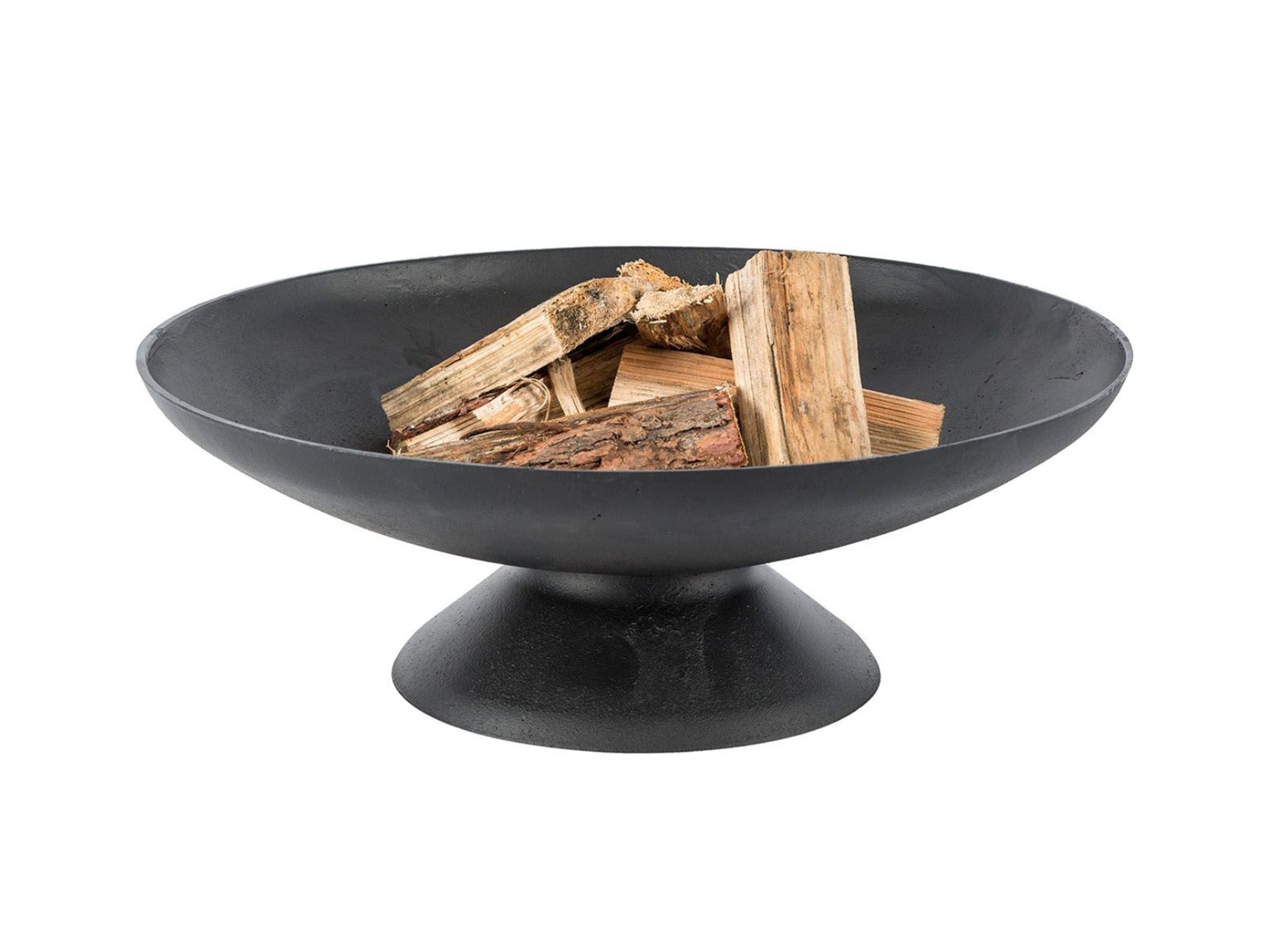 Homescapes cast iron low garden fire bowl