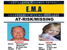 Missing North Carolina five-year-old kidnapped to California by her grandmother’s ex-husband found