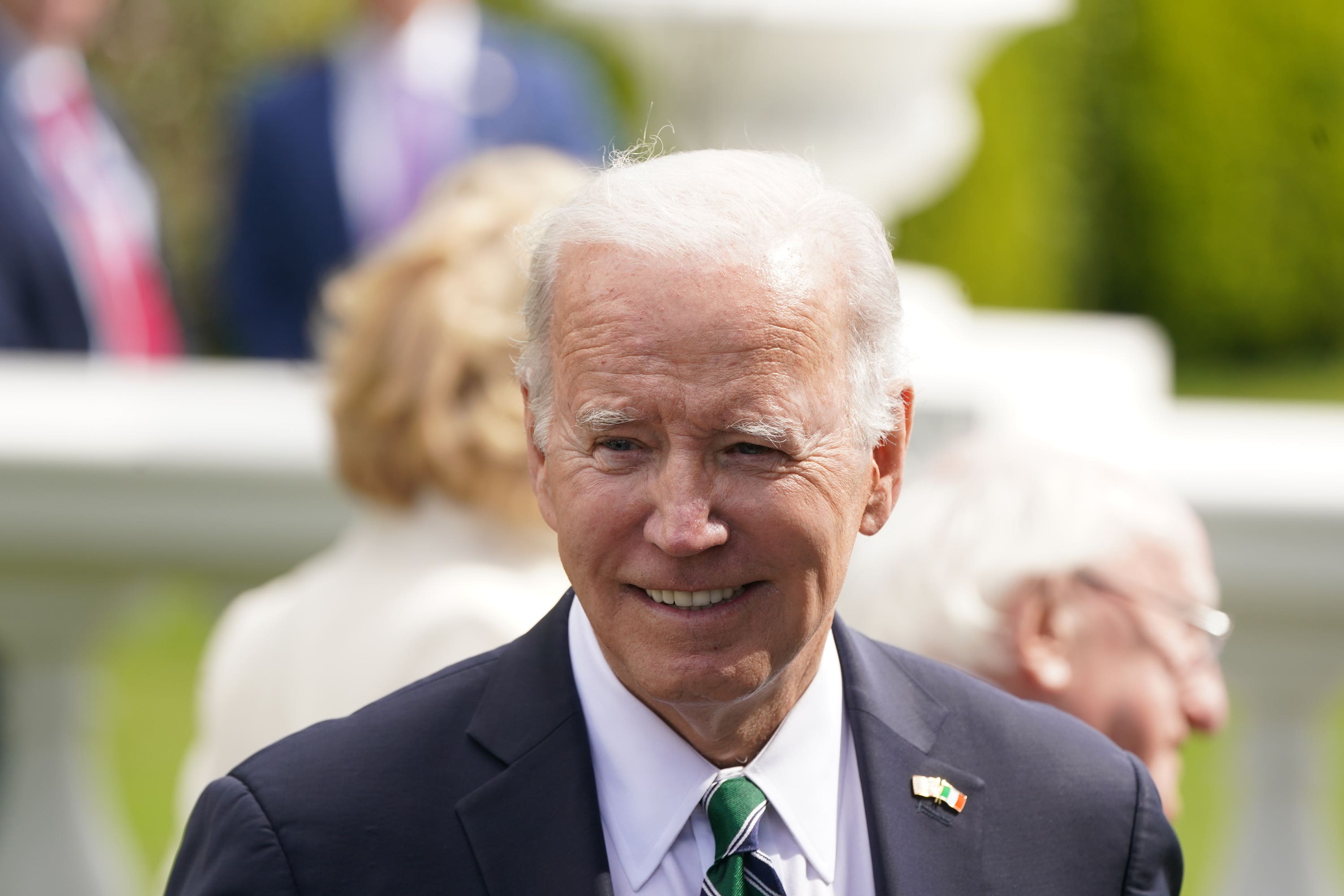 Joe Biden addressed the Irish parliament on Thursday (Brian Lawless/PA)