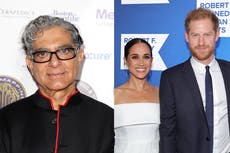 Deepak Chopra says Prince Harry and Meghan Markle are ‘struggling’ amid royal family rift