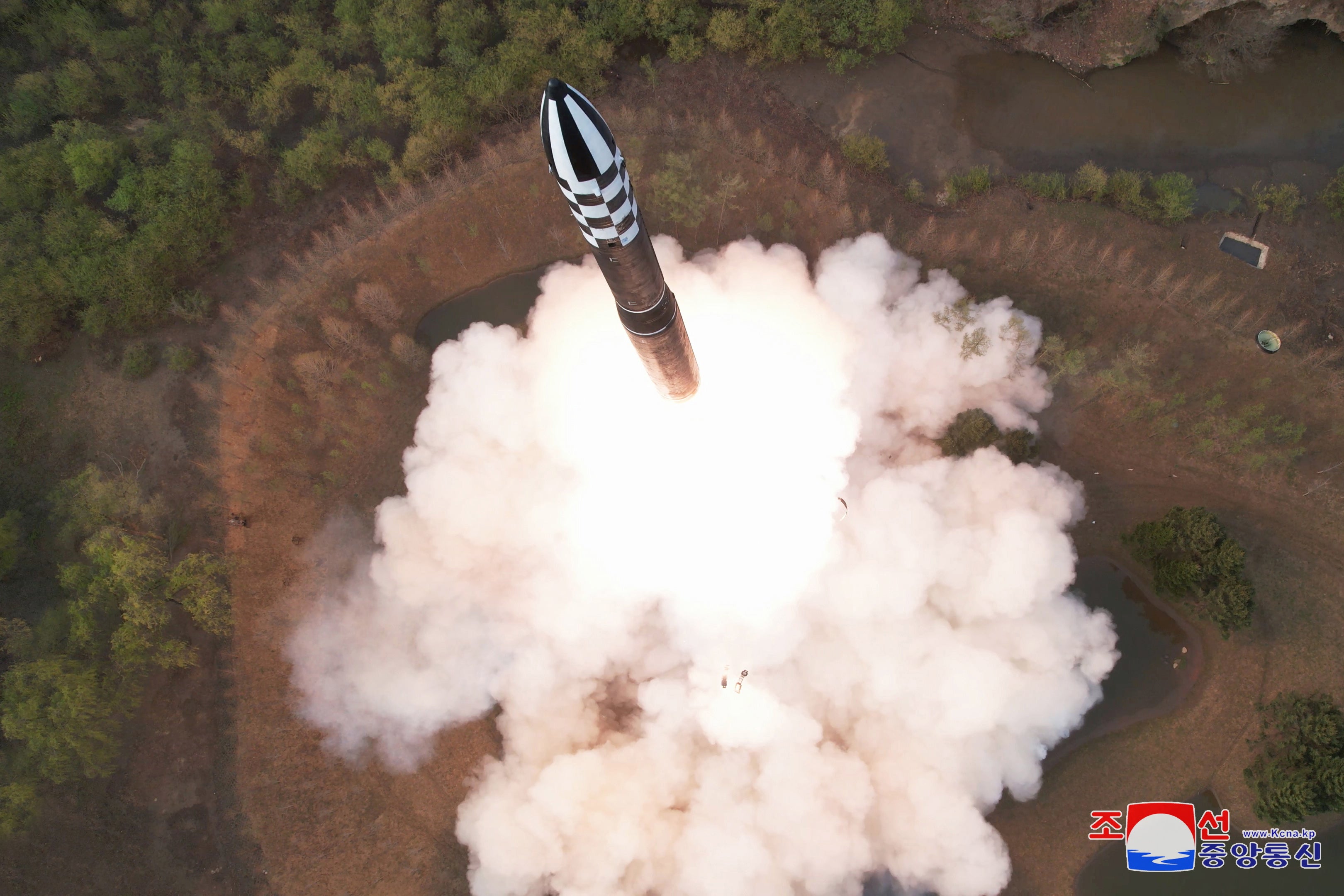 The test firing of a new solid-fuel Hwasong-18 - North Korea’s own type of ICBM