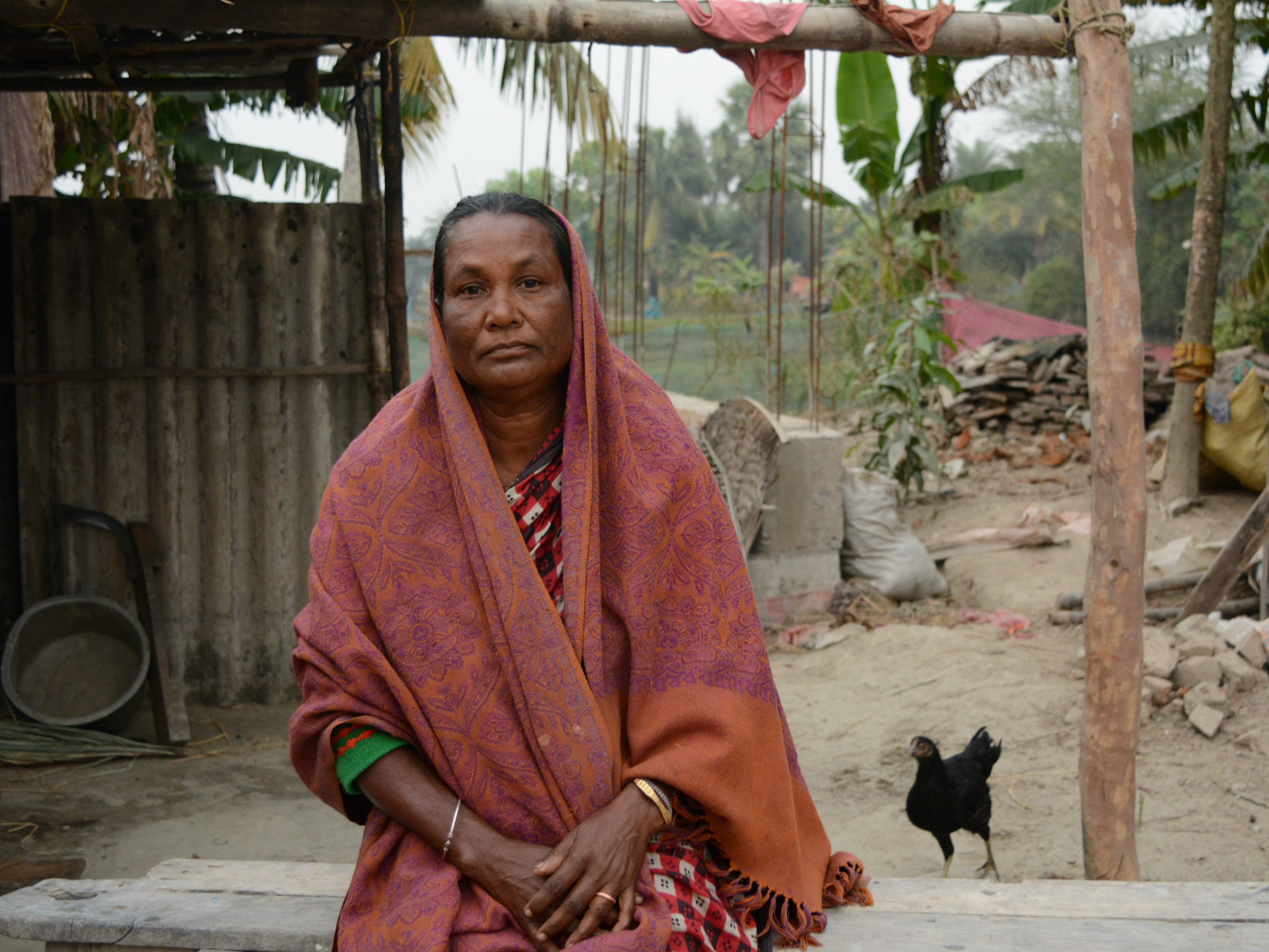 Aarti Mondol, 60, lost her husband after Aila cyclone