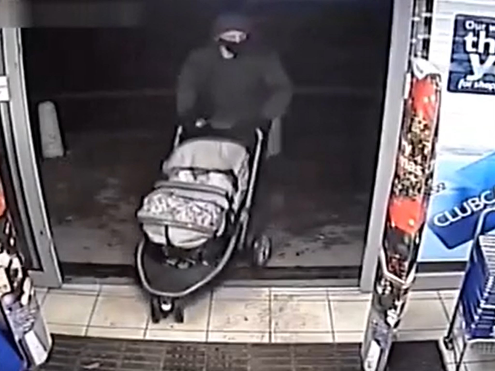 Finley and his father in a Tesco hours before the boy’s death