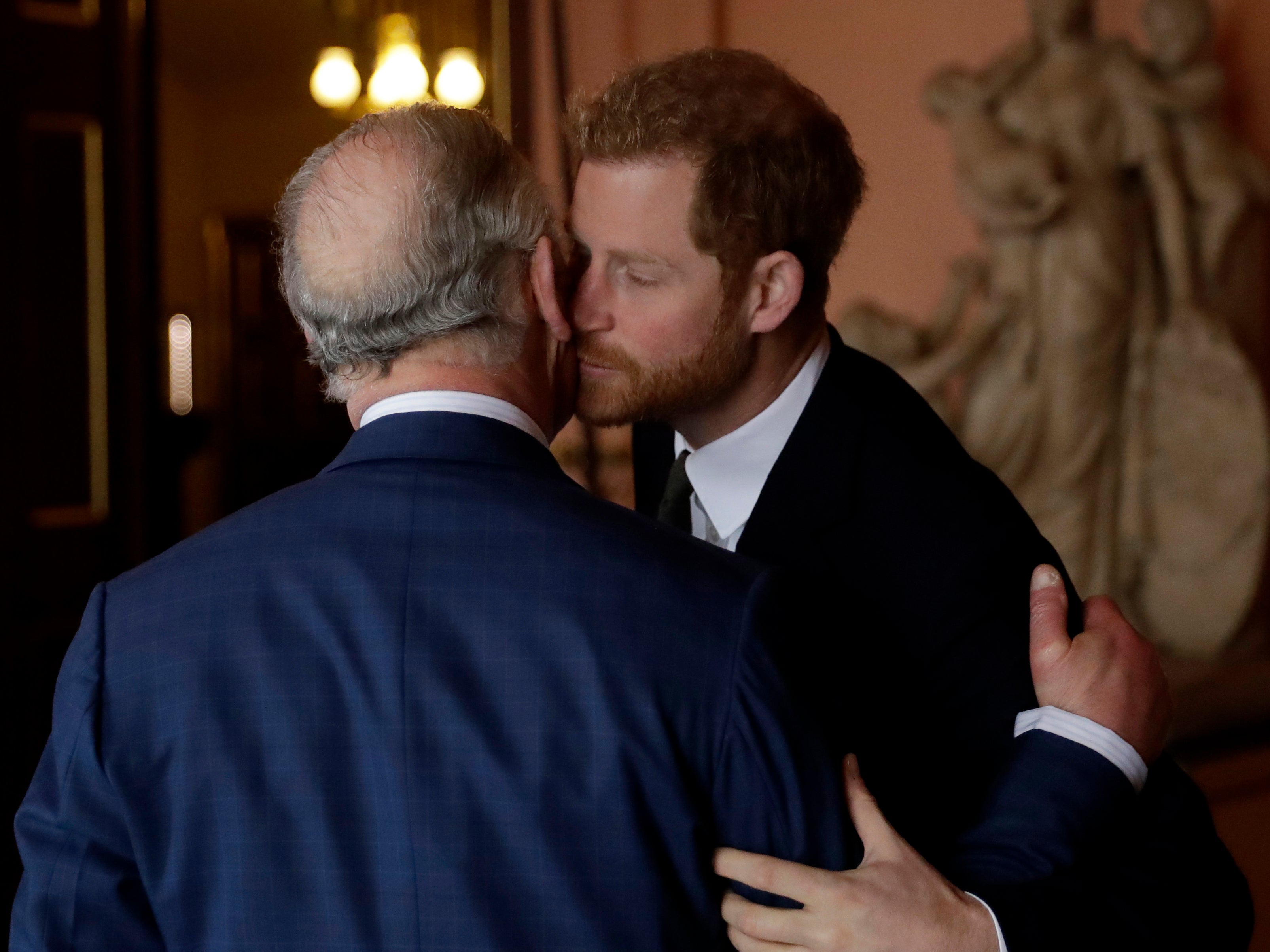Prince Harry and King Charles in 2018