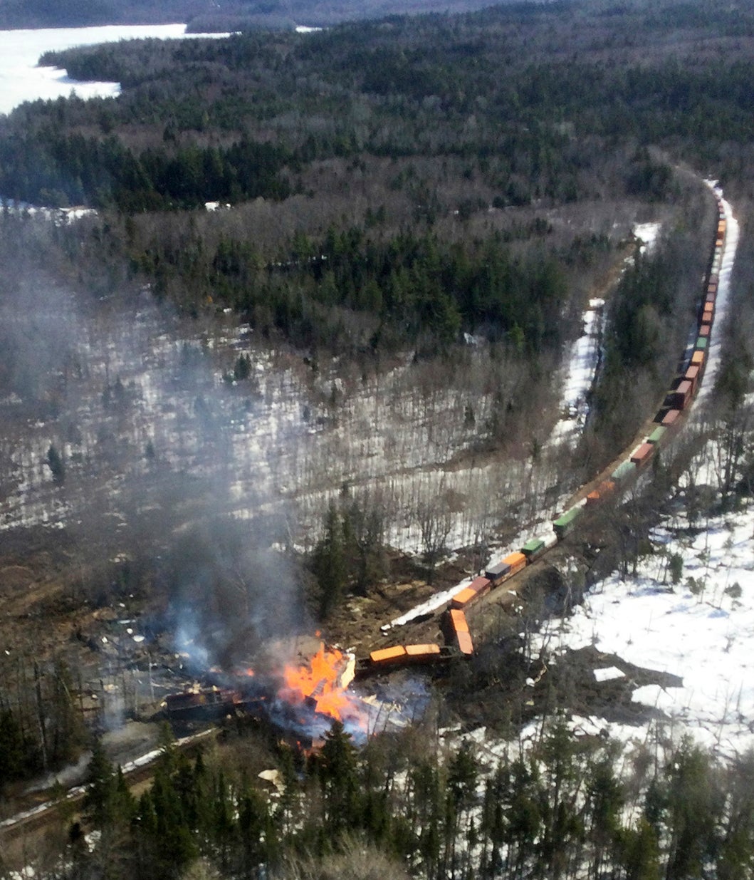 Train Derailment Maine