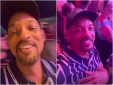 ‘Willowchella!’: Will Smith filmed dancing along to kids Willow and Jaden in Coachella crowd