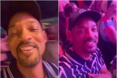 ‘Willowchella!’: Will Smith filmed dancing along to kids Willow and Jaden in Coachella crowd