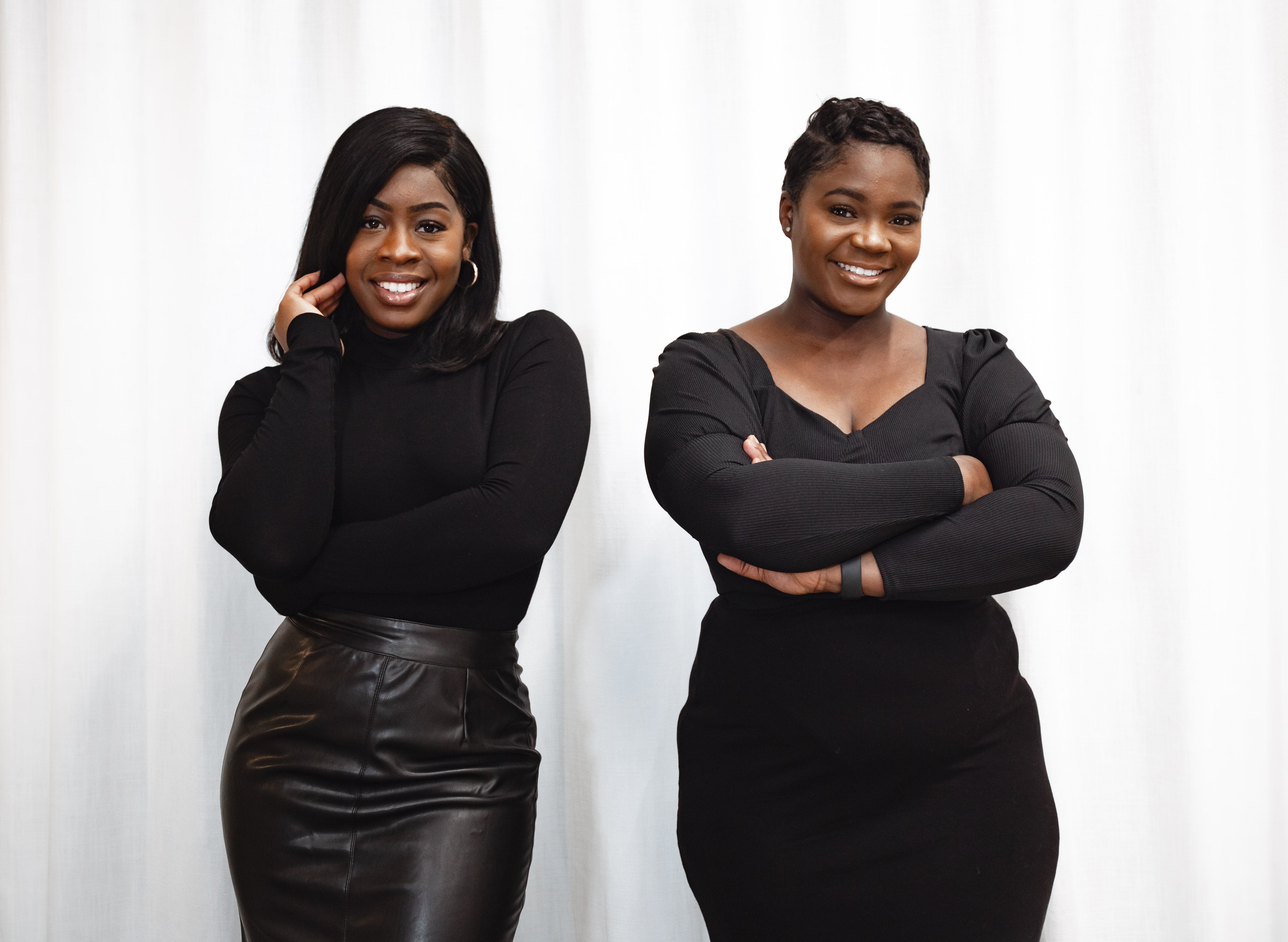 Clotilde Abe (left) and Tinuke Awe, co-founders of Five X More