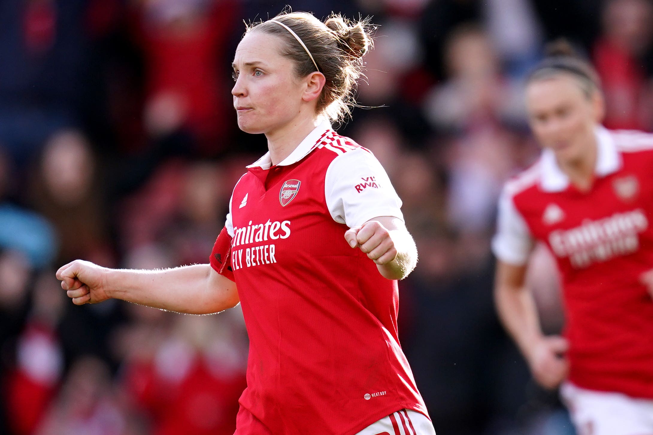 Arsenal captain Kim Little has signed a new contract with the club (John Walton/PA)