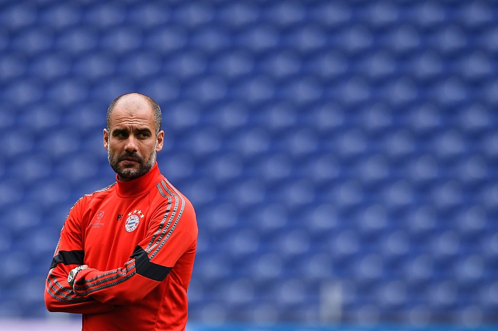 Pep Guardiola during his spell in charge at Bayern Munich