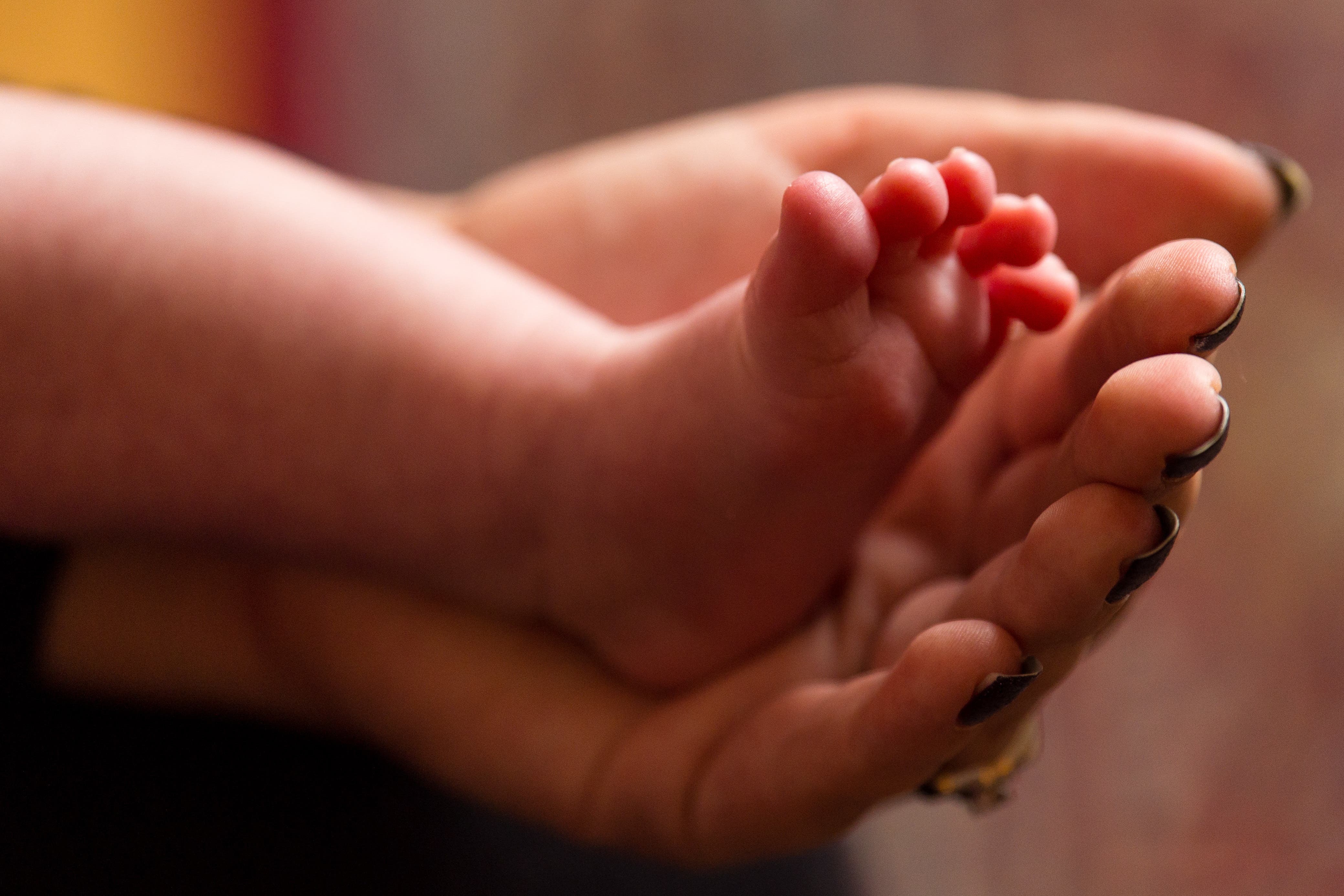 Babies born in the North of England are expected to live at least a year less than the English average, new data has found (PA)