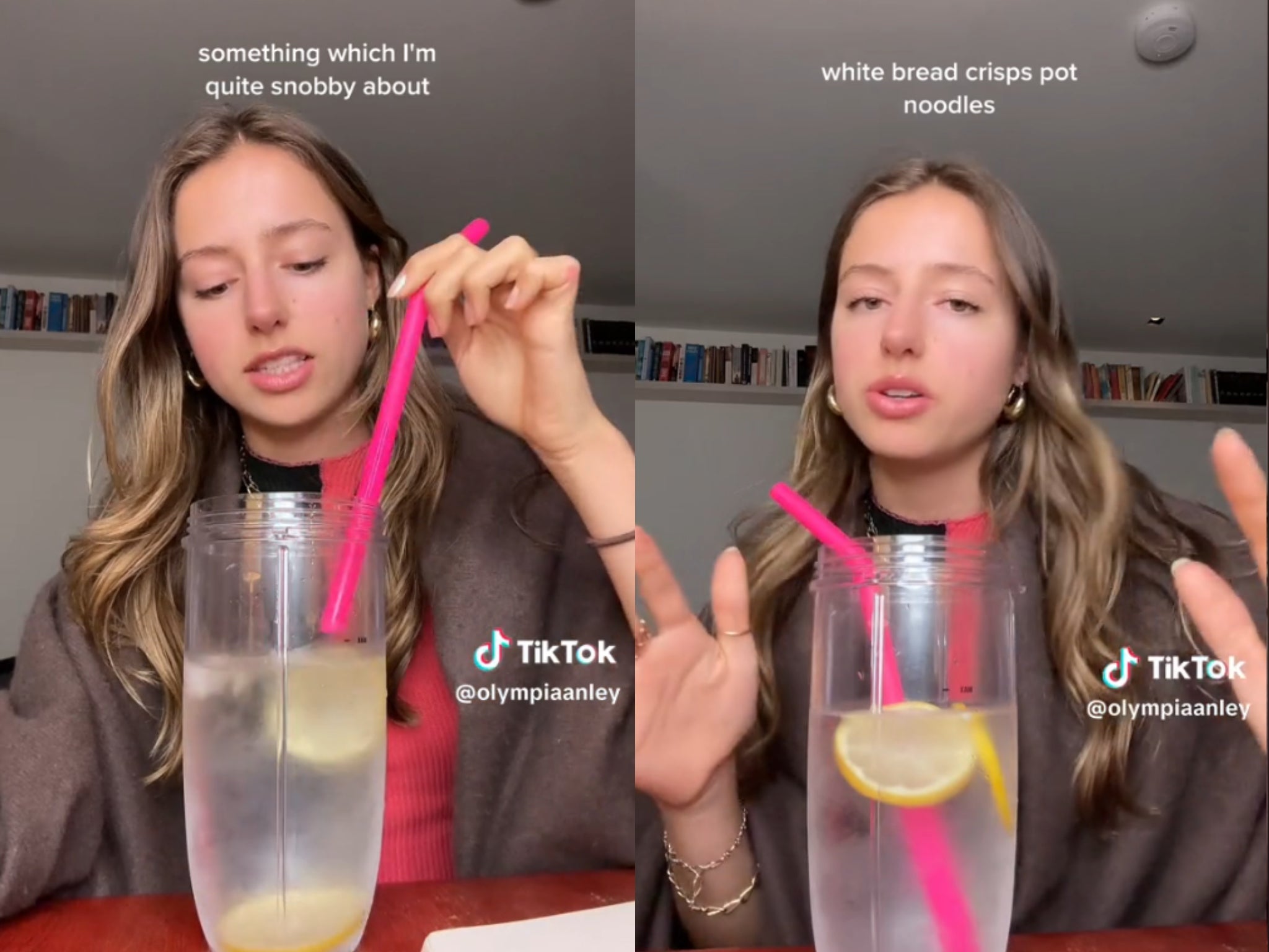 TikTok influencer Olympia Anley has been criticised for judging other people’s food shops