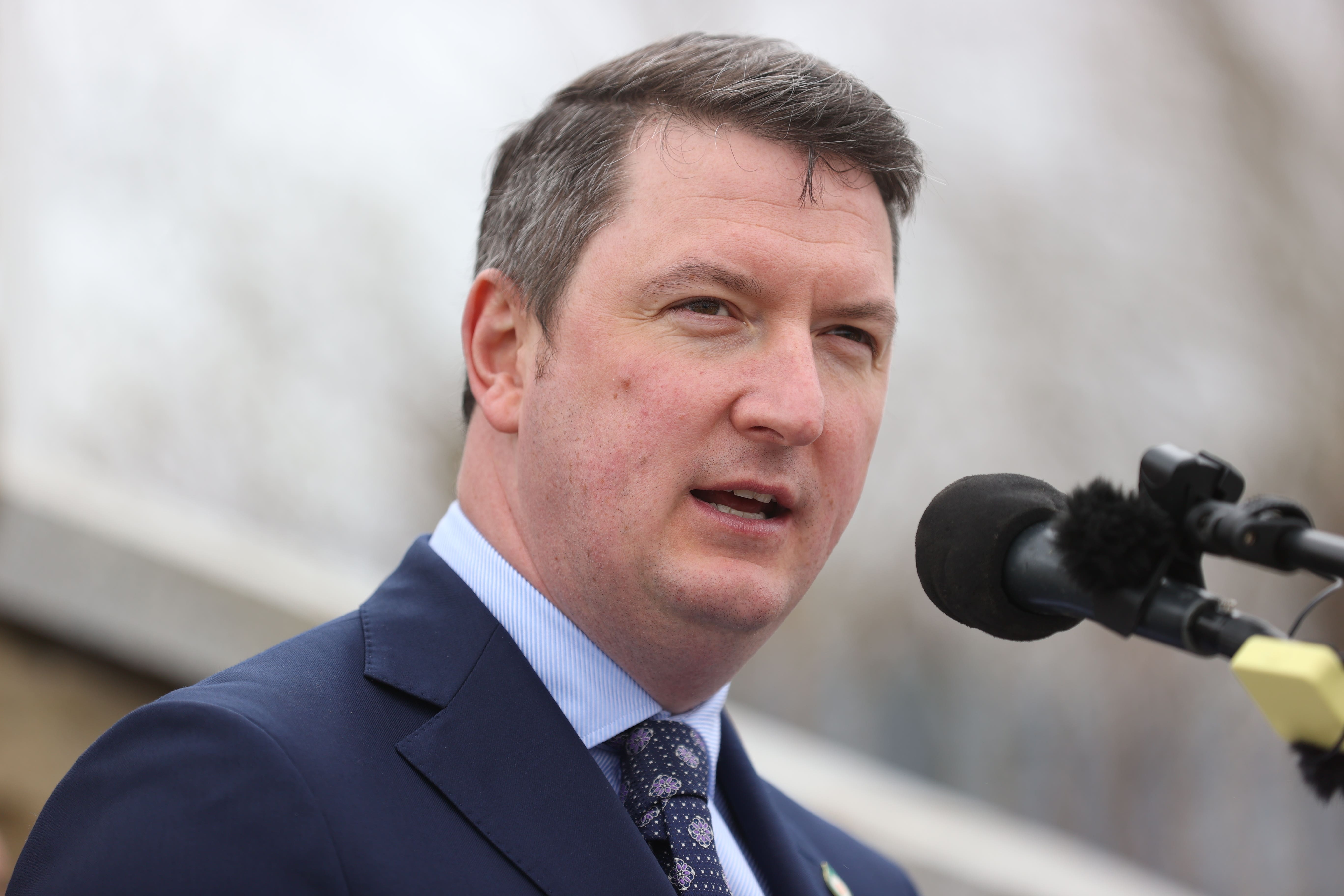 Sinn Fein MP John Finucane has urged the DUP to return to powersharing at Stormont (Liam McBurney/PA)